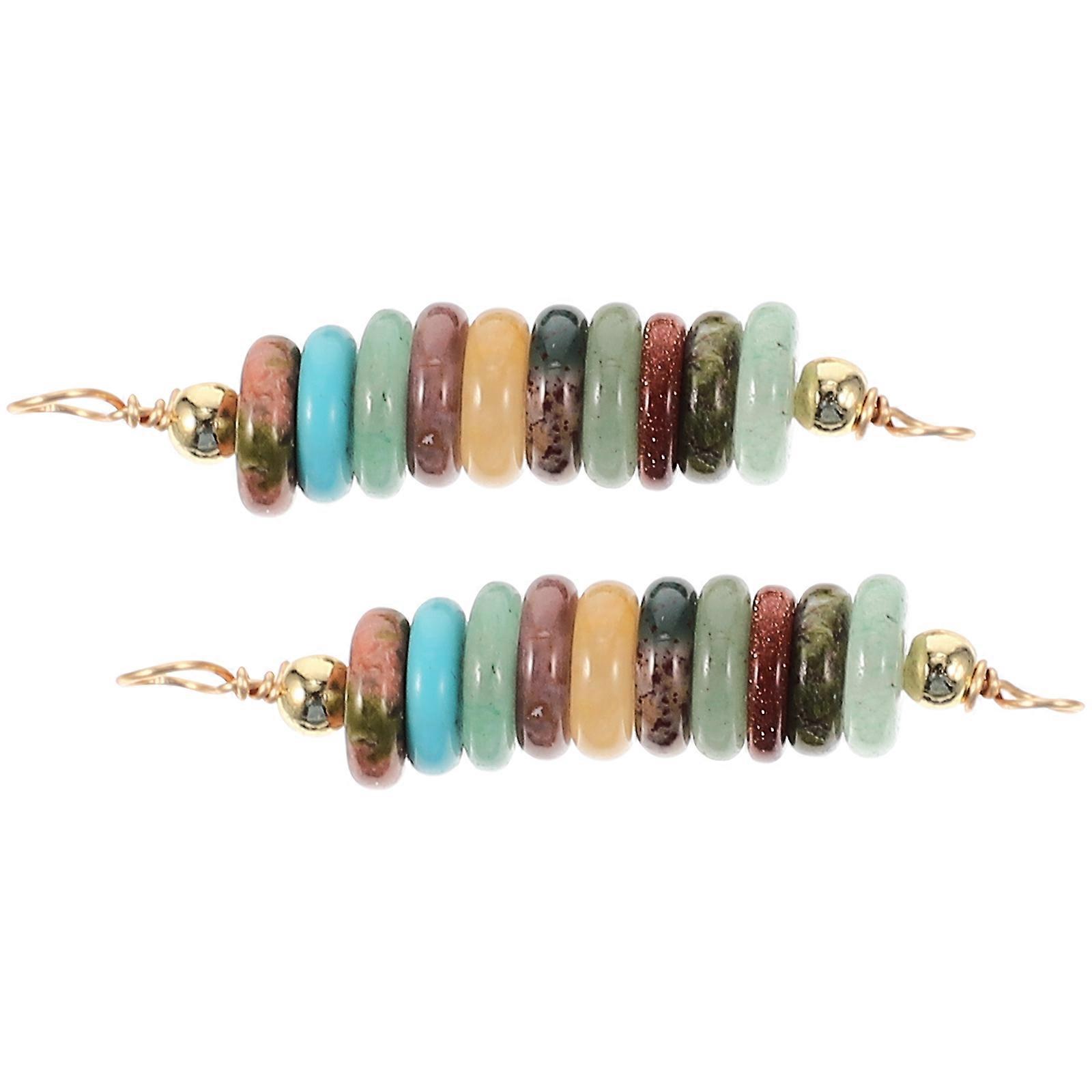 Natural Stone Beads Spacer Strings for Jewelry Making 10Pcs Pack