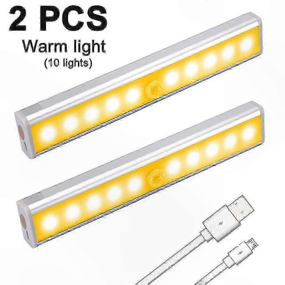 2pcs Wireless LED Closet Lights, 10-LED Under Cabinet Lighting