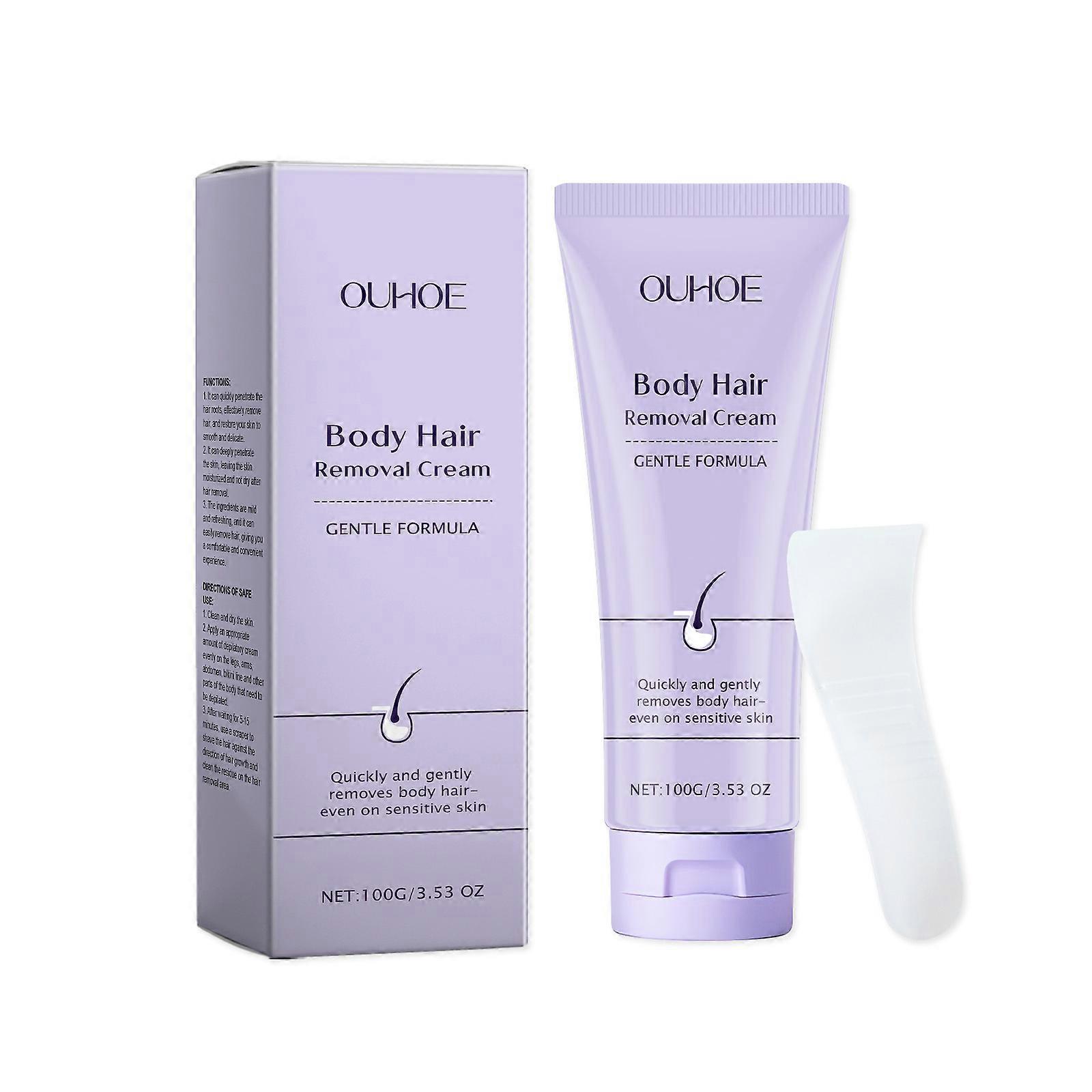 OUHOE Gentle Body Hair Removal Cream, Gentle Ingredients Hydrate, Nourish And Smooth The Body, And Remove Hair Delicately