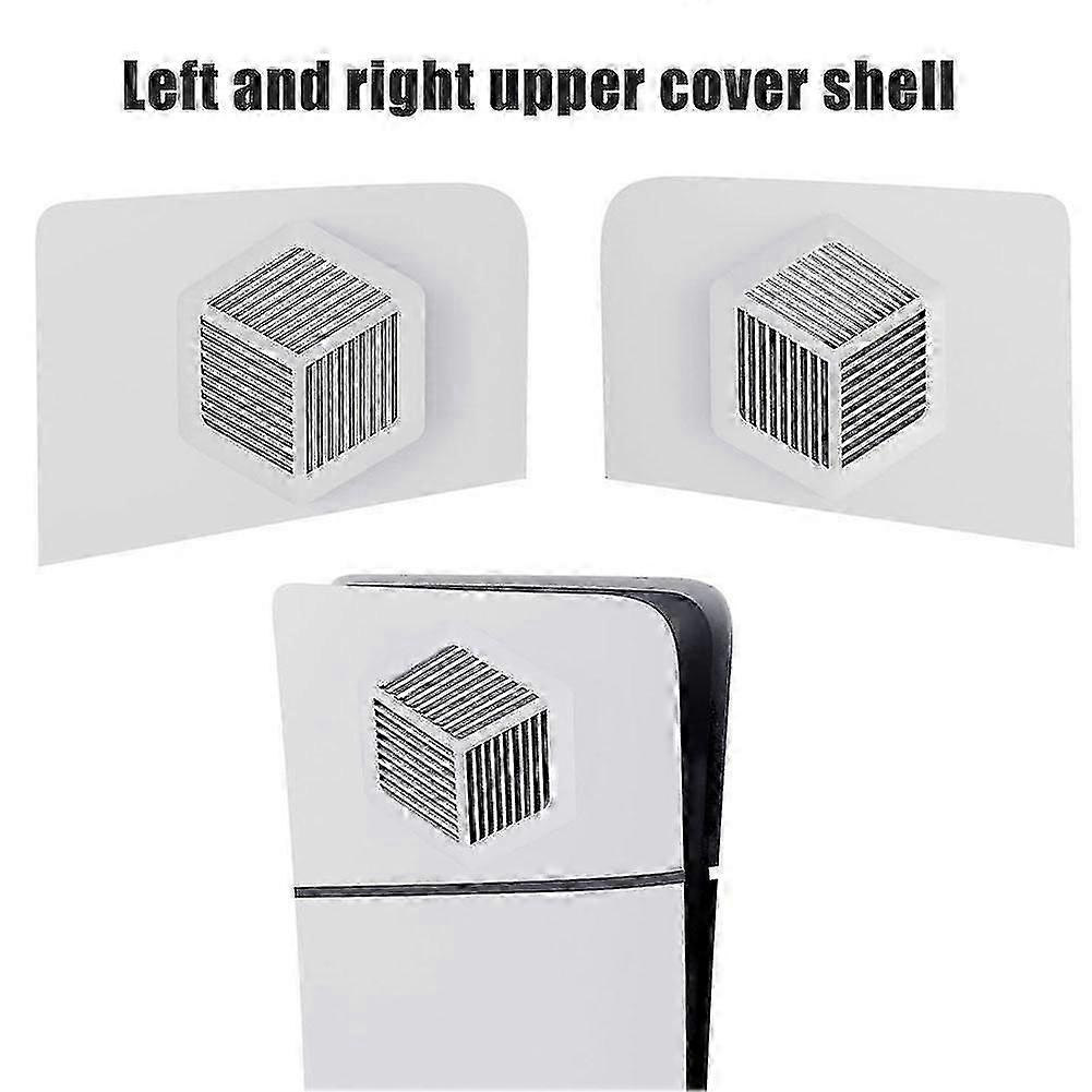 For PS5 Slim Faceplate Console Cover Replacement Side Shell Dustproof ABS Case