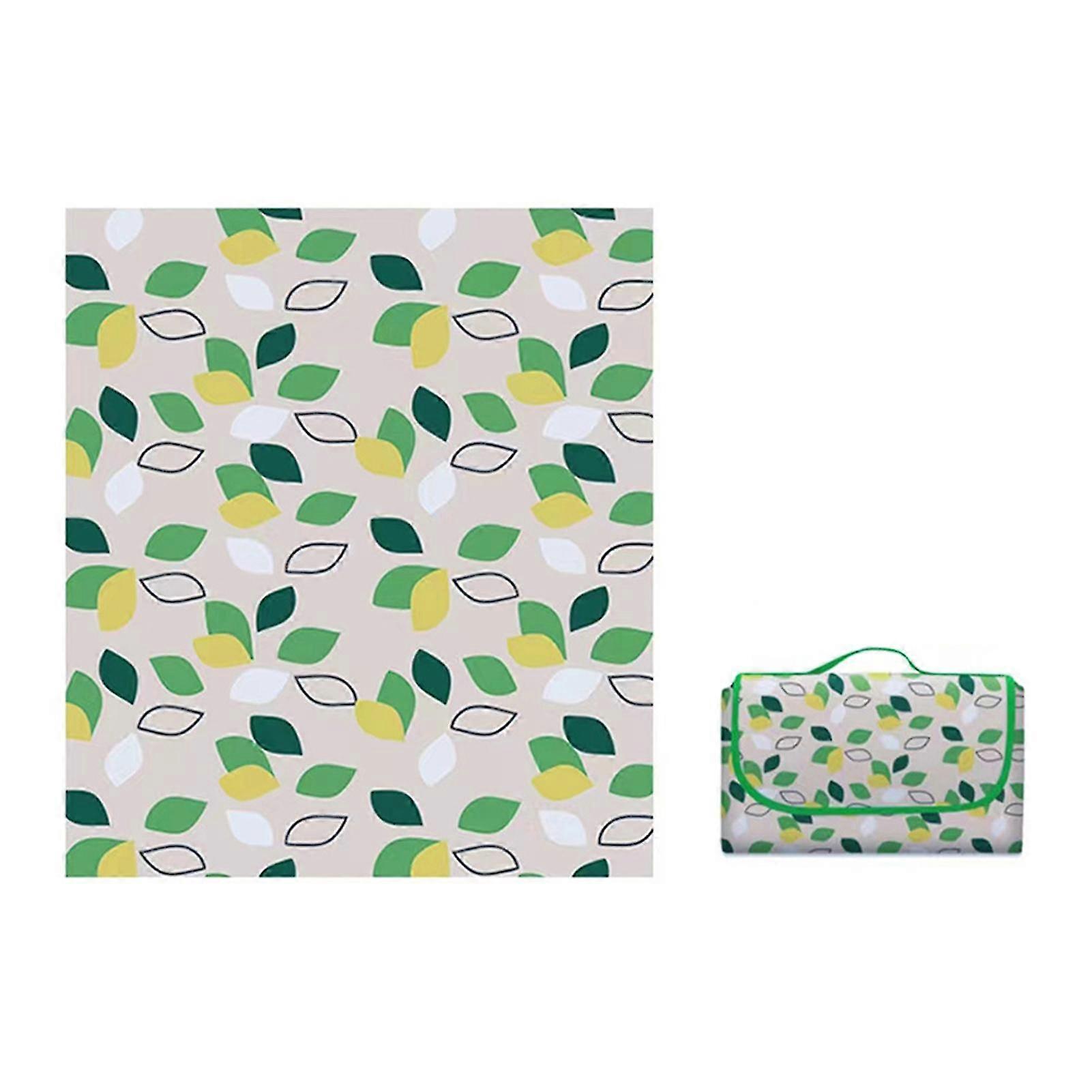 Grass Picnic Blanket with Carry Strap Easy Cleaning Portable Picnic Mat For Outdoor 25-26