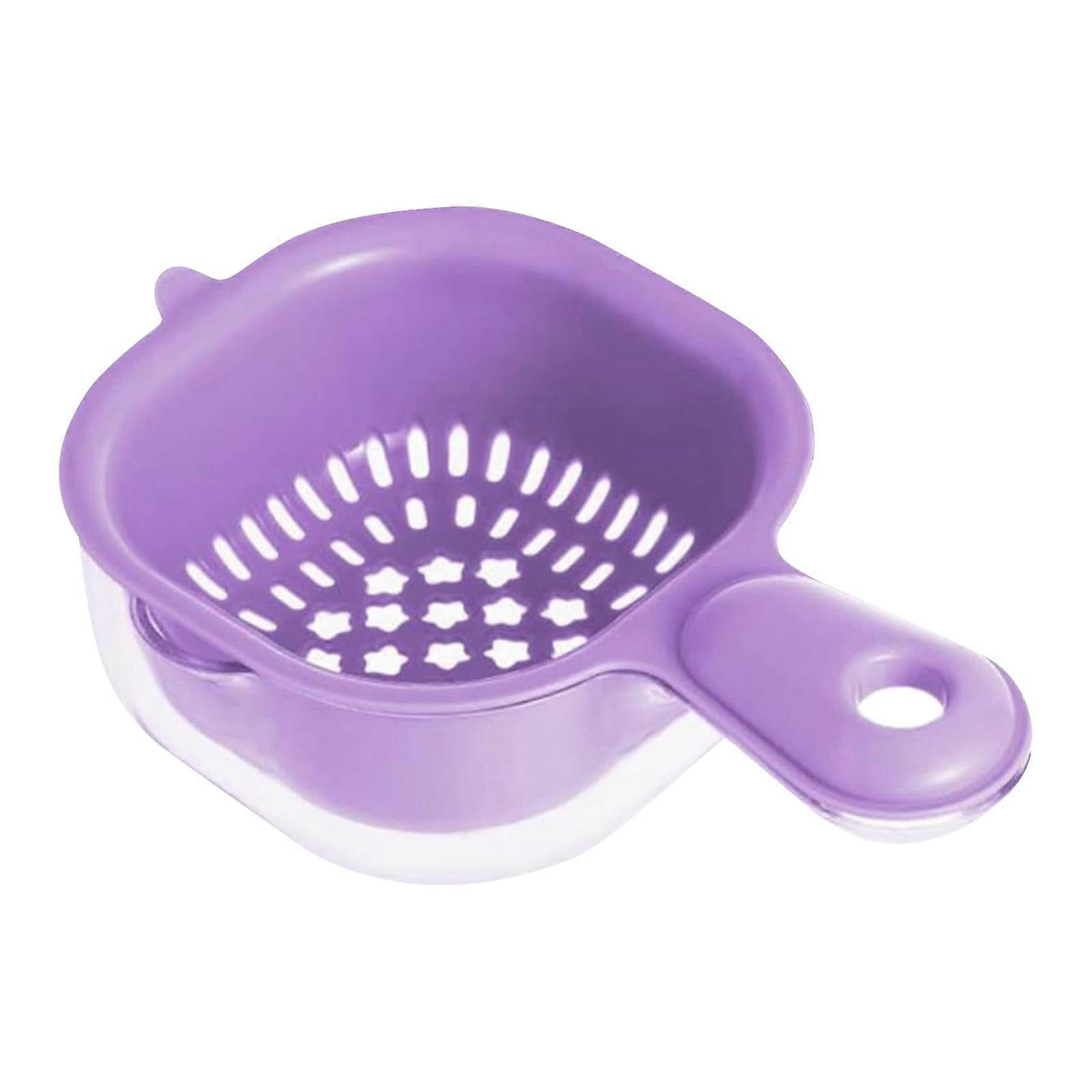 Rollup Dish Rack with Handle, Double Layer Draining Caddy for Drying Bottles, Fruit Strainer & Washing - Compatible with Kitchen Sinks