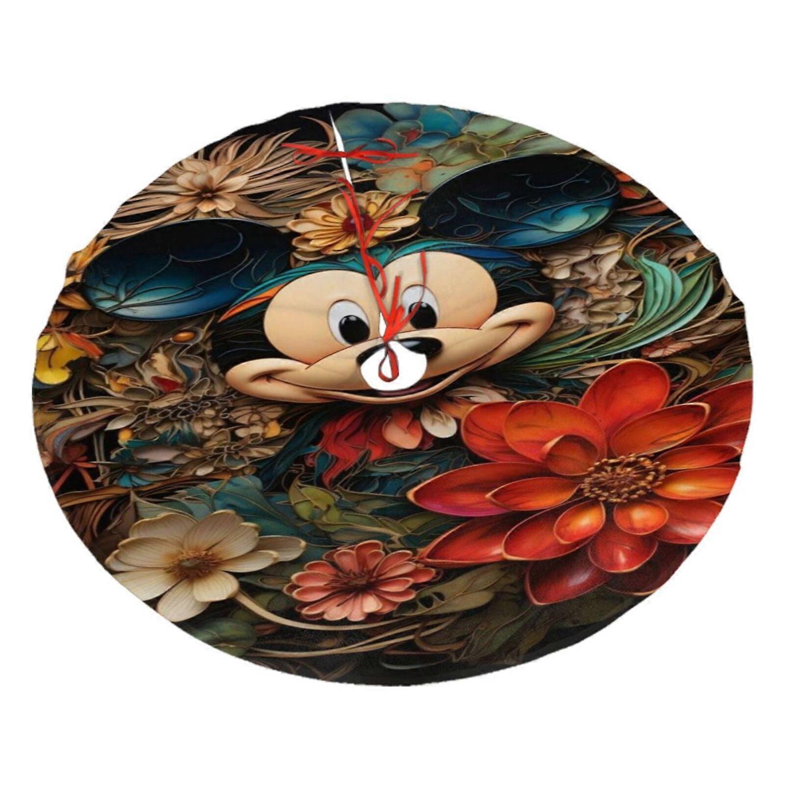 Mickey Mouse Tree Skirt for Christmas Tree and Holiday Tree Ornament Holiday Party Christmas Tree Decorations