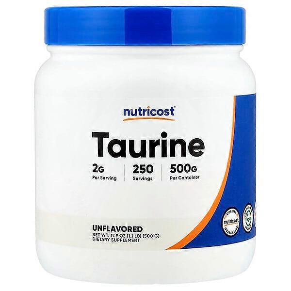 Nutricost, Taurine, Unflavored, 17.9 oz (500 g)