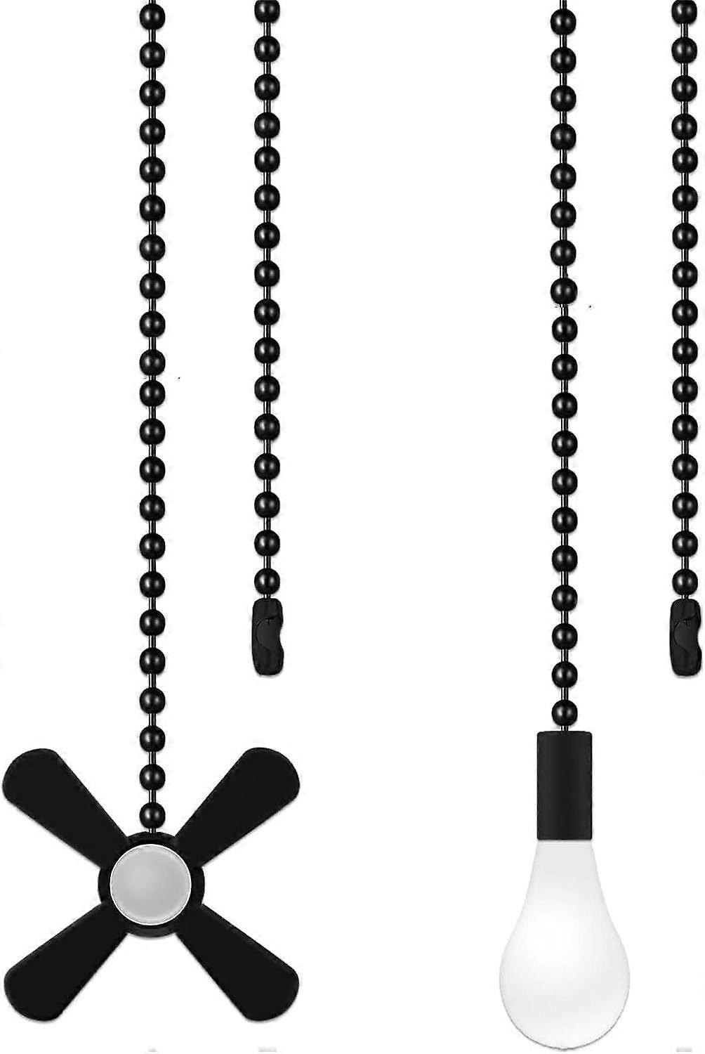 2PCS Ceiling Fan Pull Chains, Fan Pull Chain Extension, Decorative Fan Pulls,
