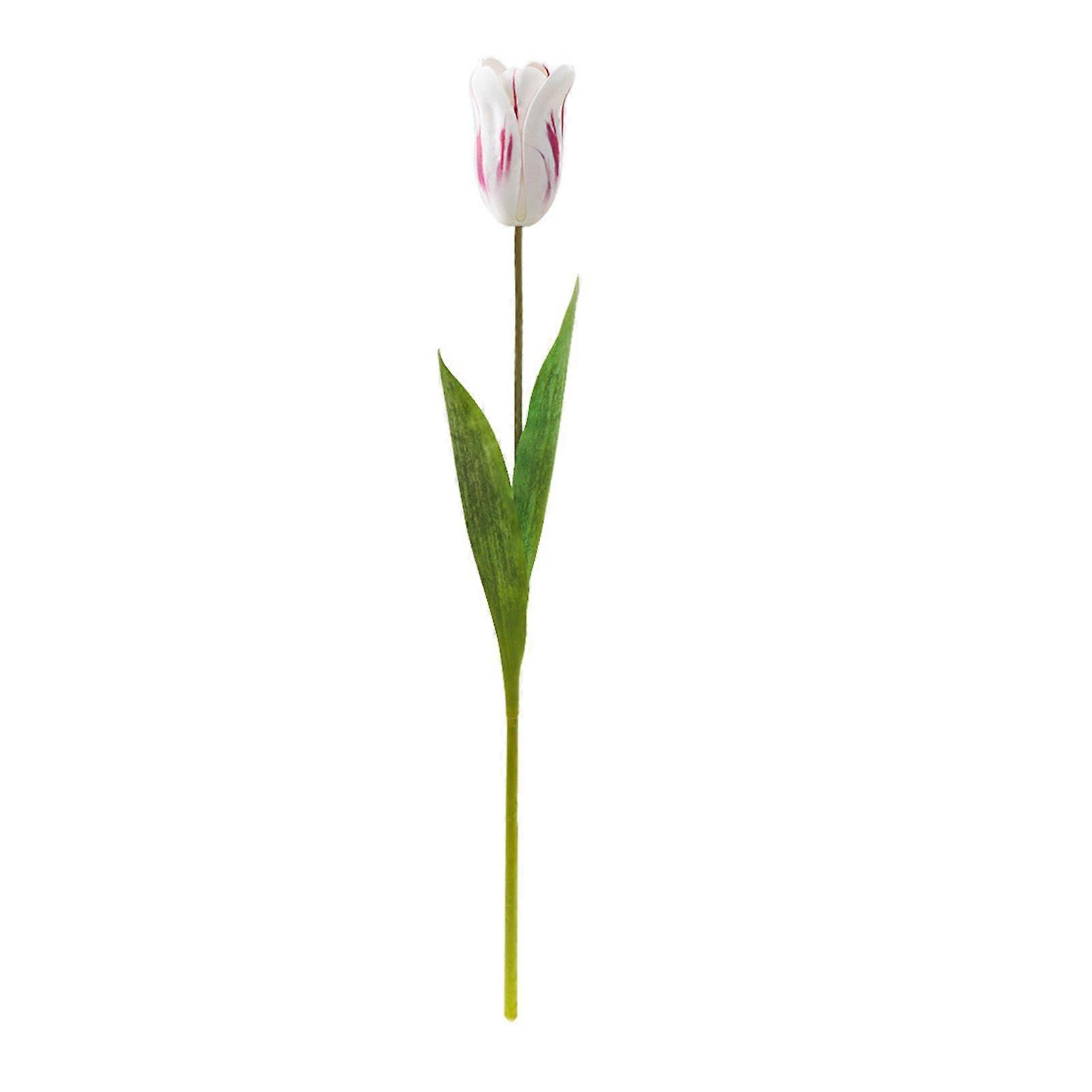 Jikaixiang Realistic Faux Tulip Artificial Flowers with Bendable Stem Long-lasting Artificial Tulip for Home Wedding Party Decor Photography Props