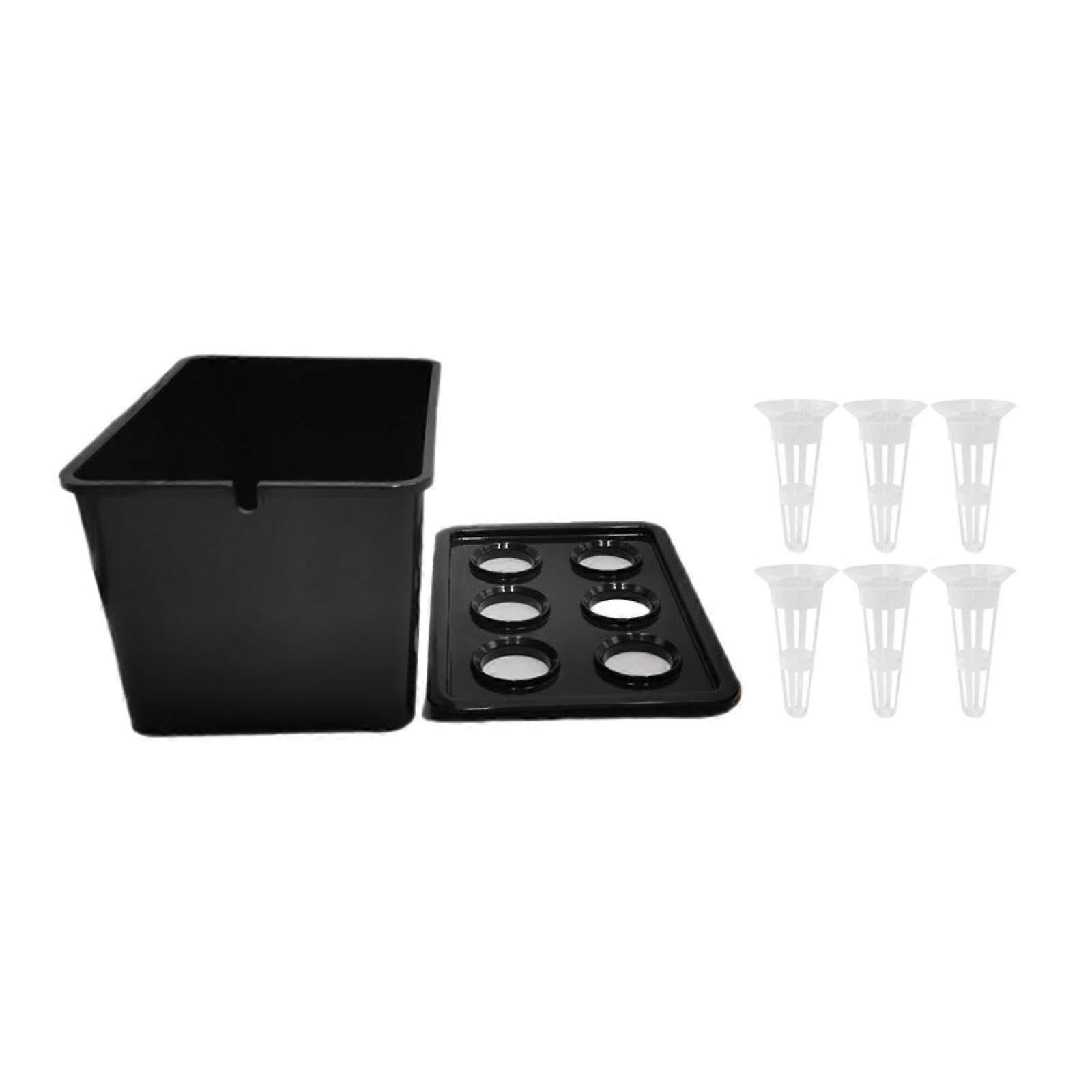 Hydroponic Growing System Indoor Stable Planter Black HotelGrade Hydroponic Kit