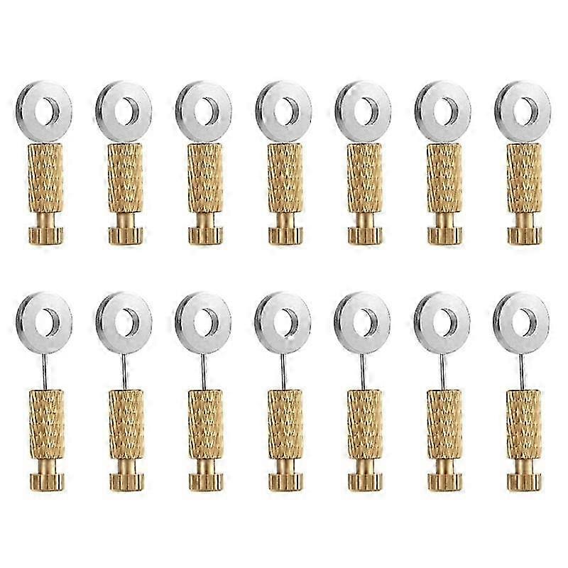 14Pcs Leather Suture Positioning and Locking Pins, Located Needles for Leathercraft