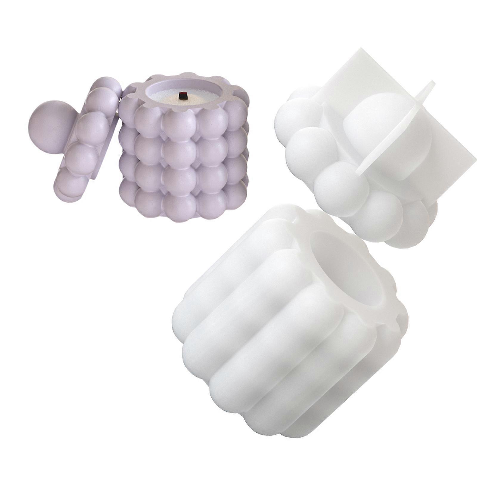 Multifuntional Silicone Jar Mold Storage Box Molds Crafting Tool Crafting Molds for Crafting and Home Decors Projects Multicolor