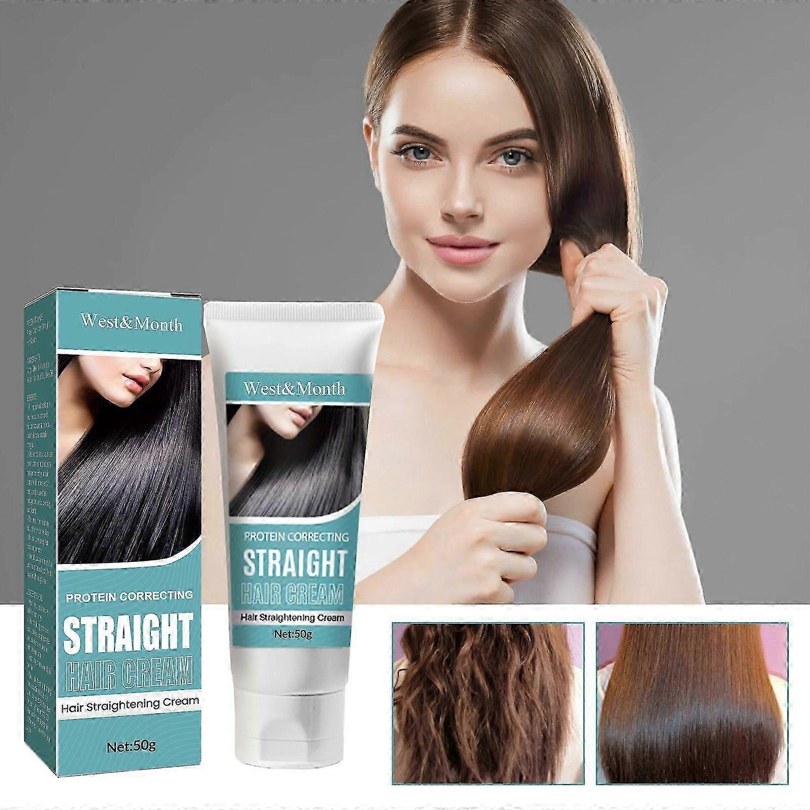 קרם שיער חלק לתיקון חלבון - טיפול הזנה לשיער פגום עם גליצרין, קולגן וקרטין