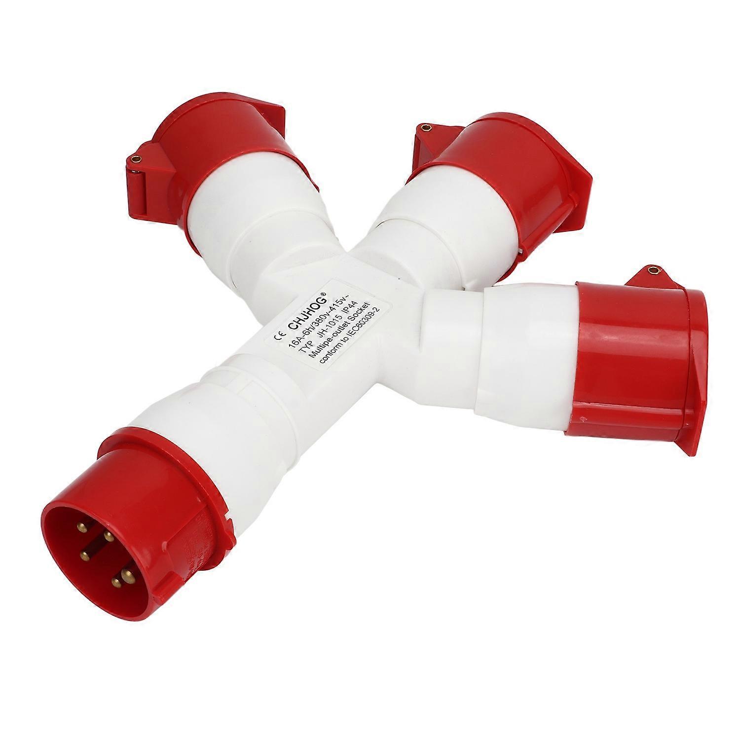 5 Pin Industrial Plug Multiple Socket 380‑415V 3 Phase 16A Waterproof PA66 Shell Aviation Connector