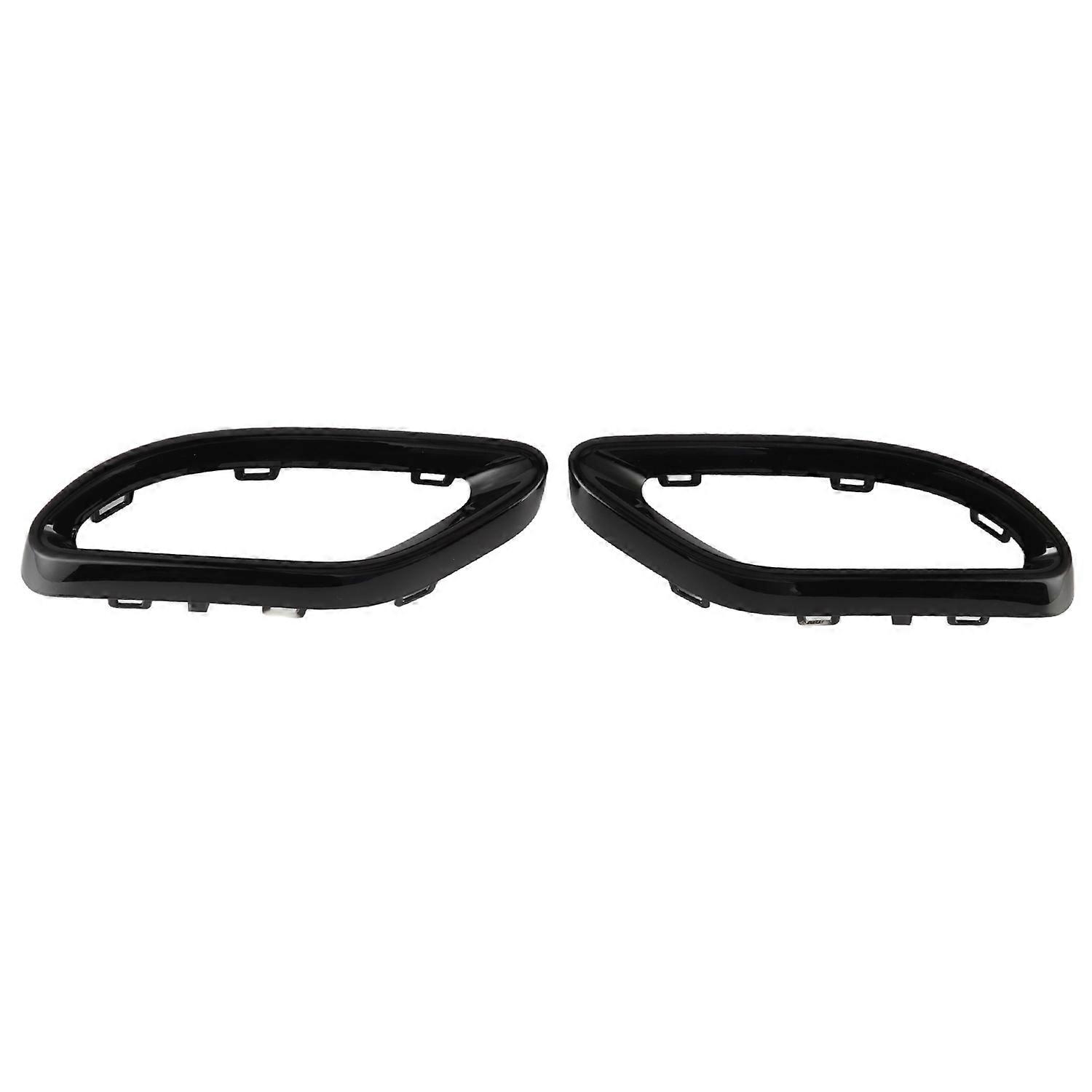 Gloss Black Exhaust Tip Cover Trims Replacement for A B C E GLC CLS‑Class W177 W247 W205 W213 X253 C