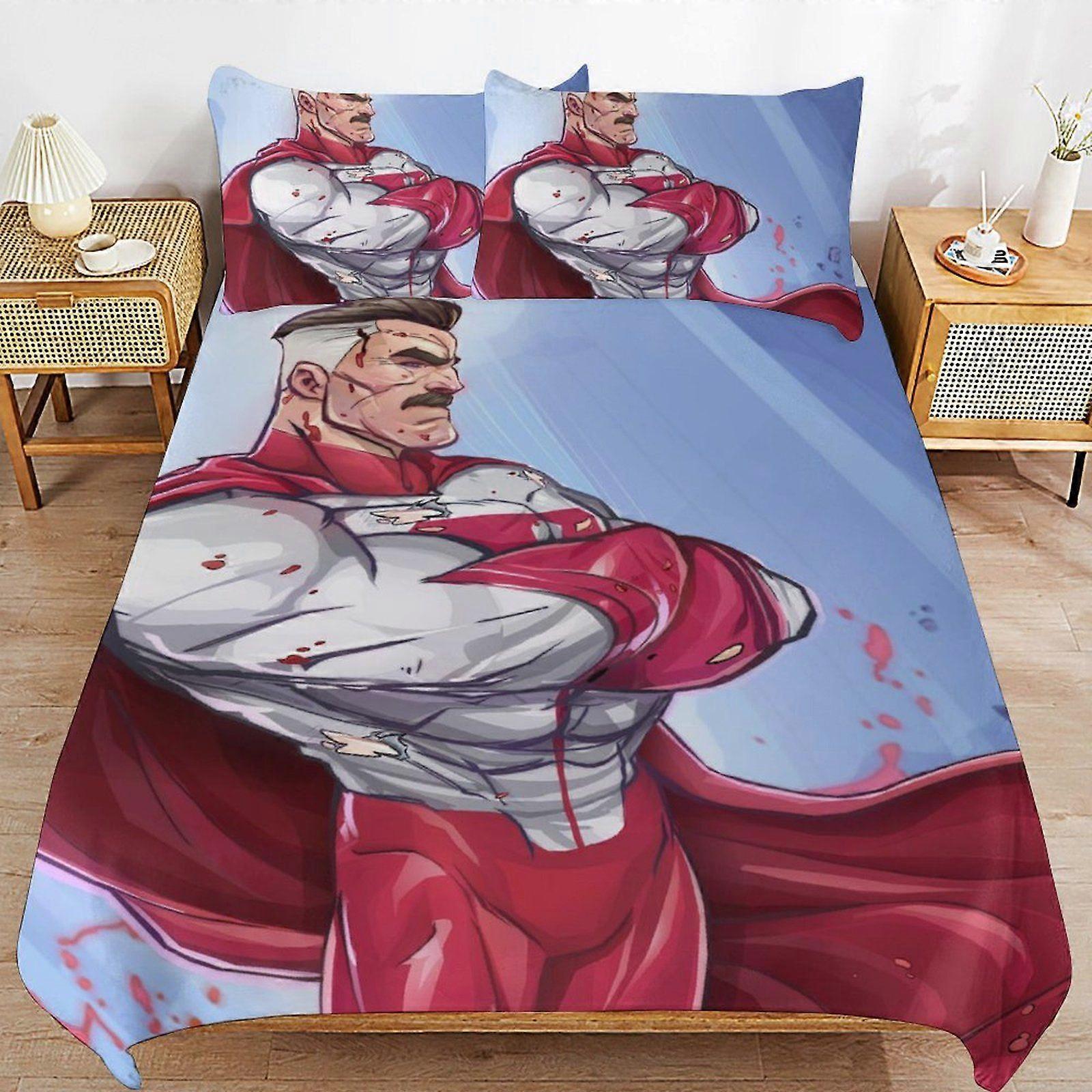 d535 Invincible Classic Touch Soft Zipper Comfort Fabric Breathable Structure Duvet Cover Sets for Relaxing Sleep b535