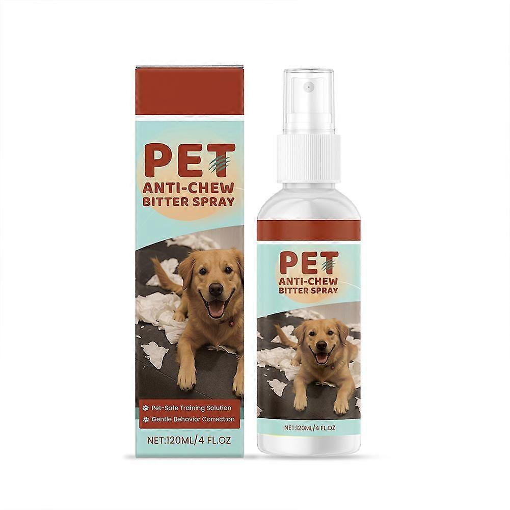Pet Anti Chew Spray For Cats And Dogs 120ml Stop Destructive Biting With Menthol Formula Safe Training Aid