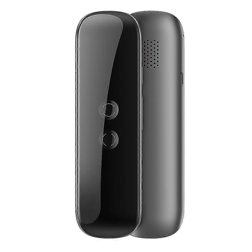 Smart Instant Translator Voice Bluetooth Translation Device Portable 40 Languages For1pcs-Black