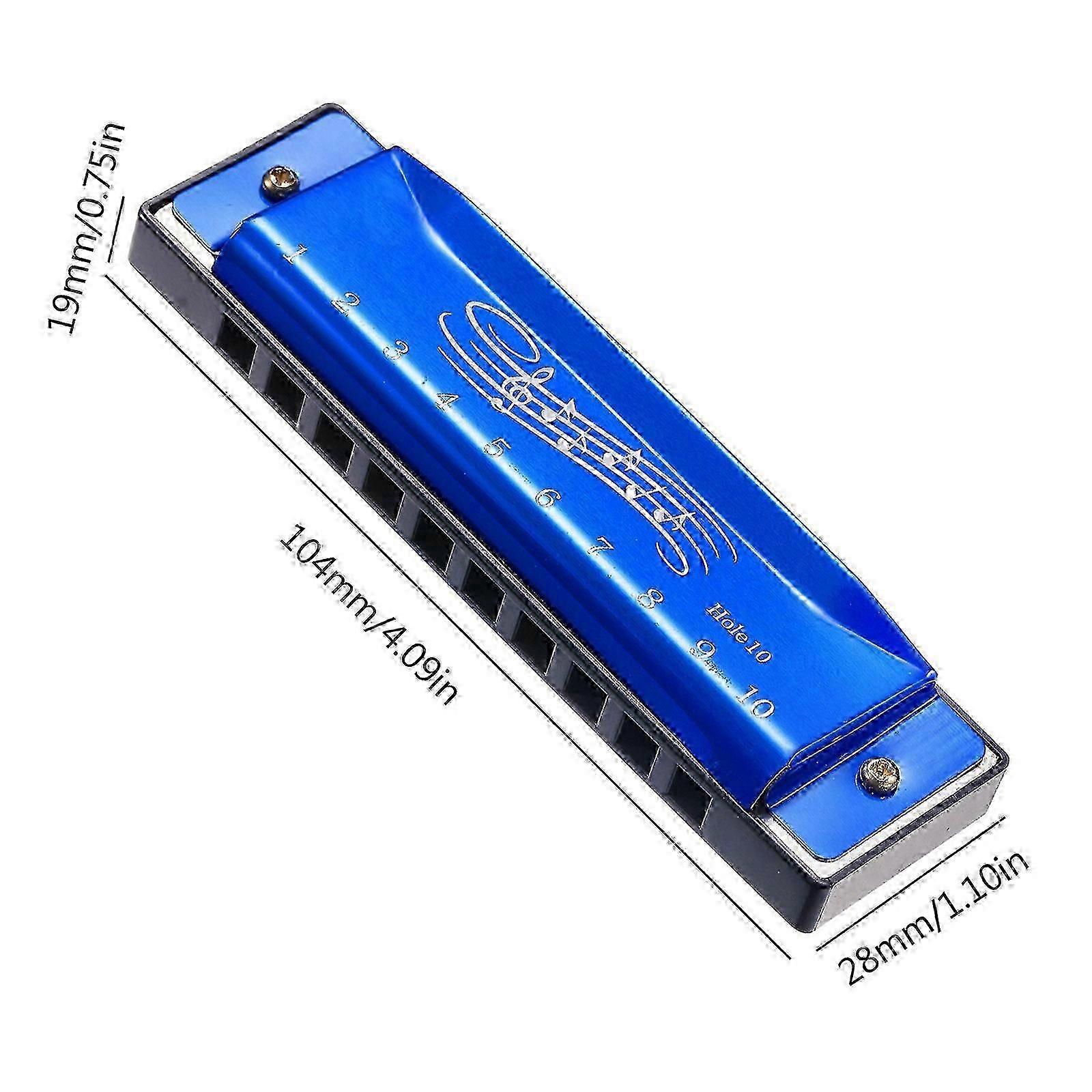Harmonica 10 Hole 20 Tones Chromatic Mouth Organ Harmonica Chromatic Harmonica Key of C for Professionals and Students