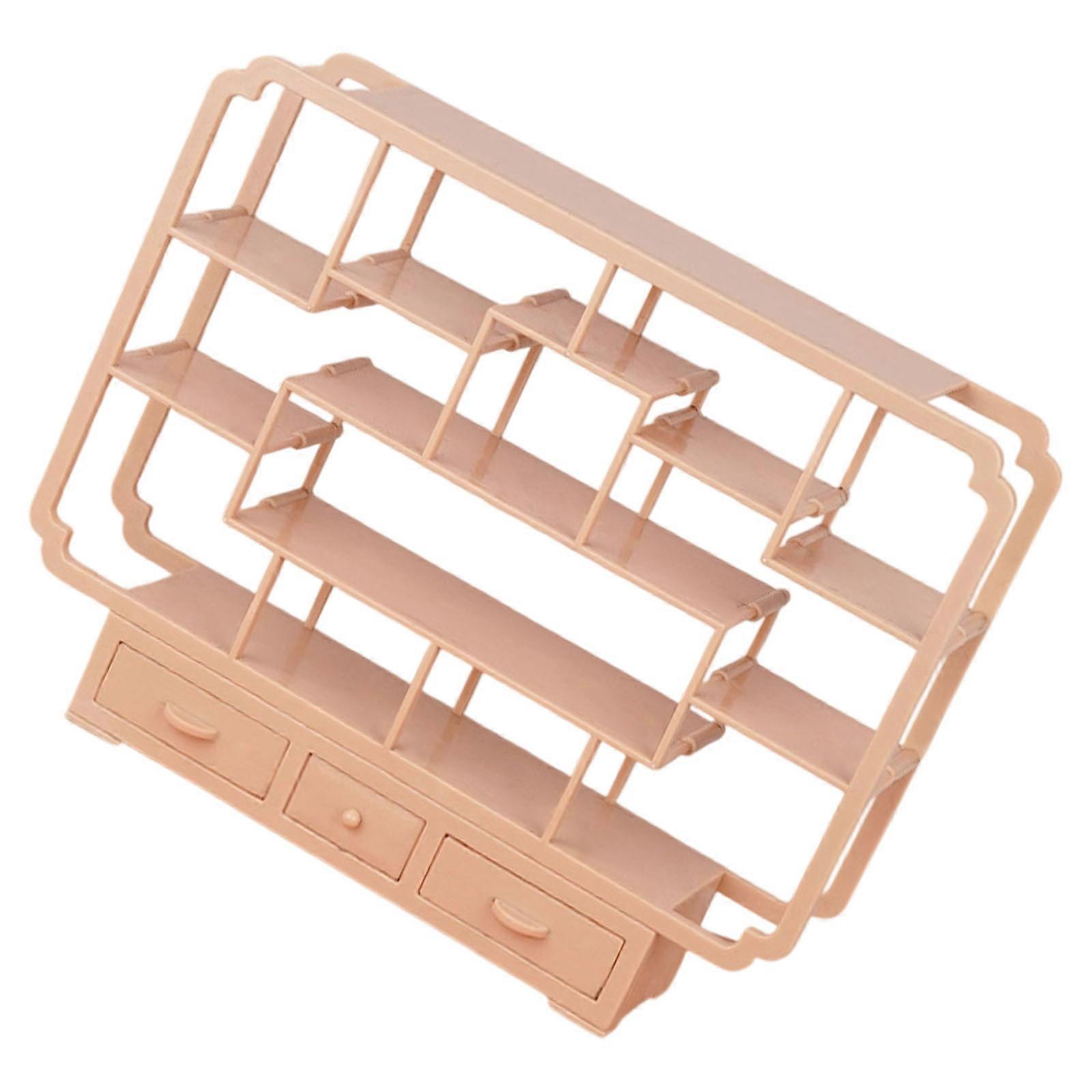 Miniatures Shelf Zakka Kids Rack For DIY Projects Engaging Parent Child Connection Experience  Light wood shelf