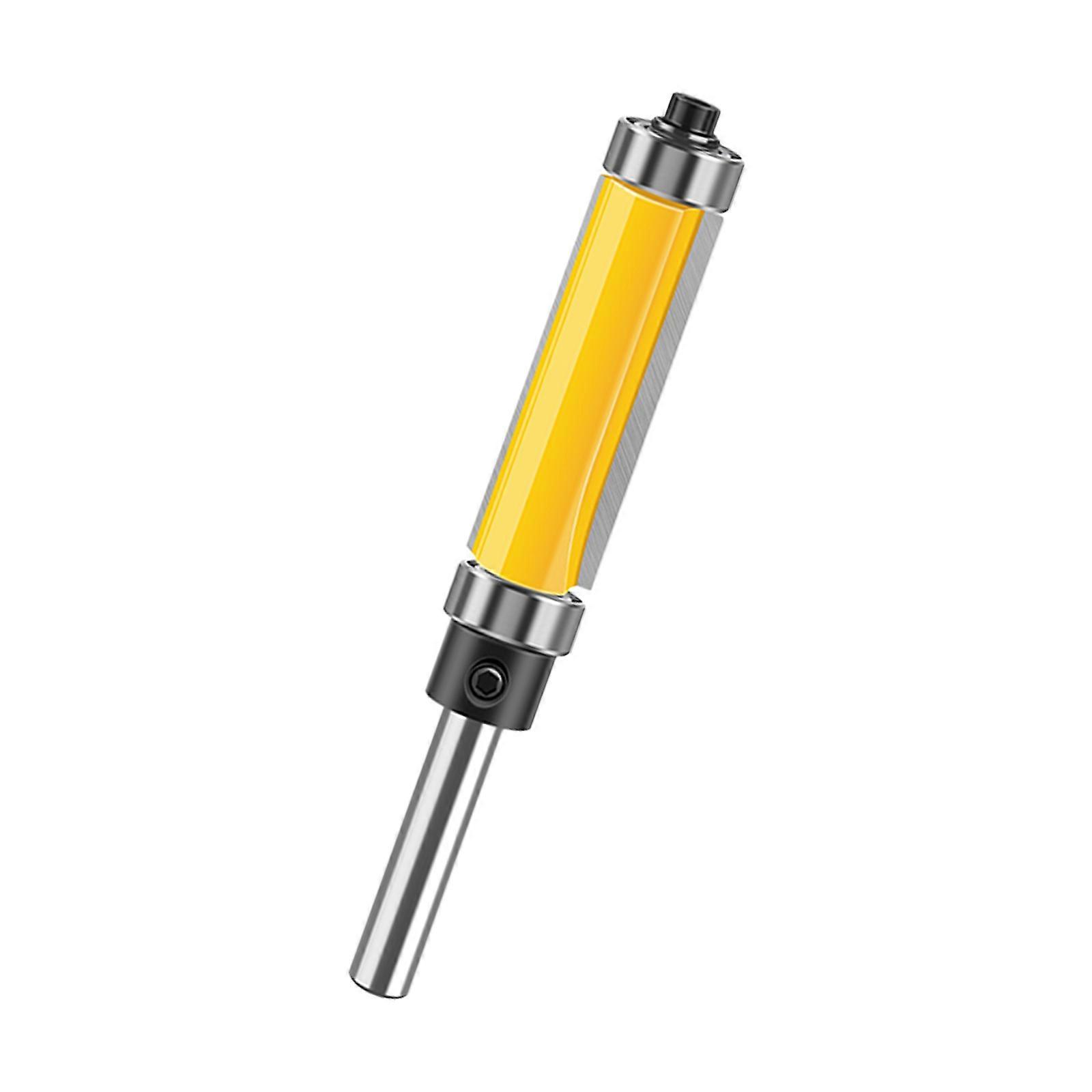 Double Edges Trimming Router Bit With Double Bearing Guide Carbon Steel Body Rust Resistant Finish for DIY Enthusiasts Multicolor