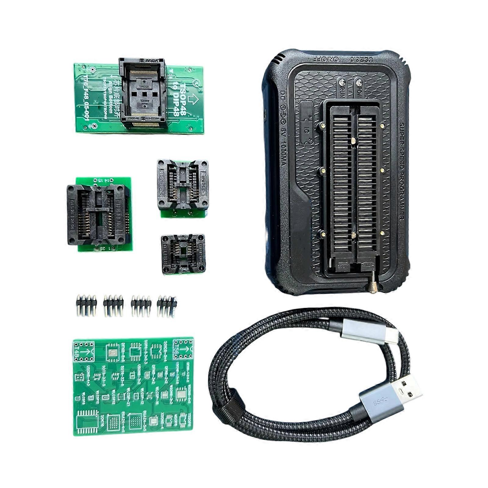 Comprehensive Chip Programming Adapter T76 USB3.0 Programmer with High Compatibility and Efficiency Burning 5V 1000MA Multicolor