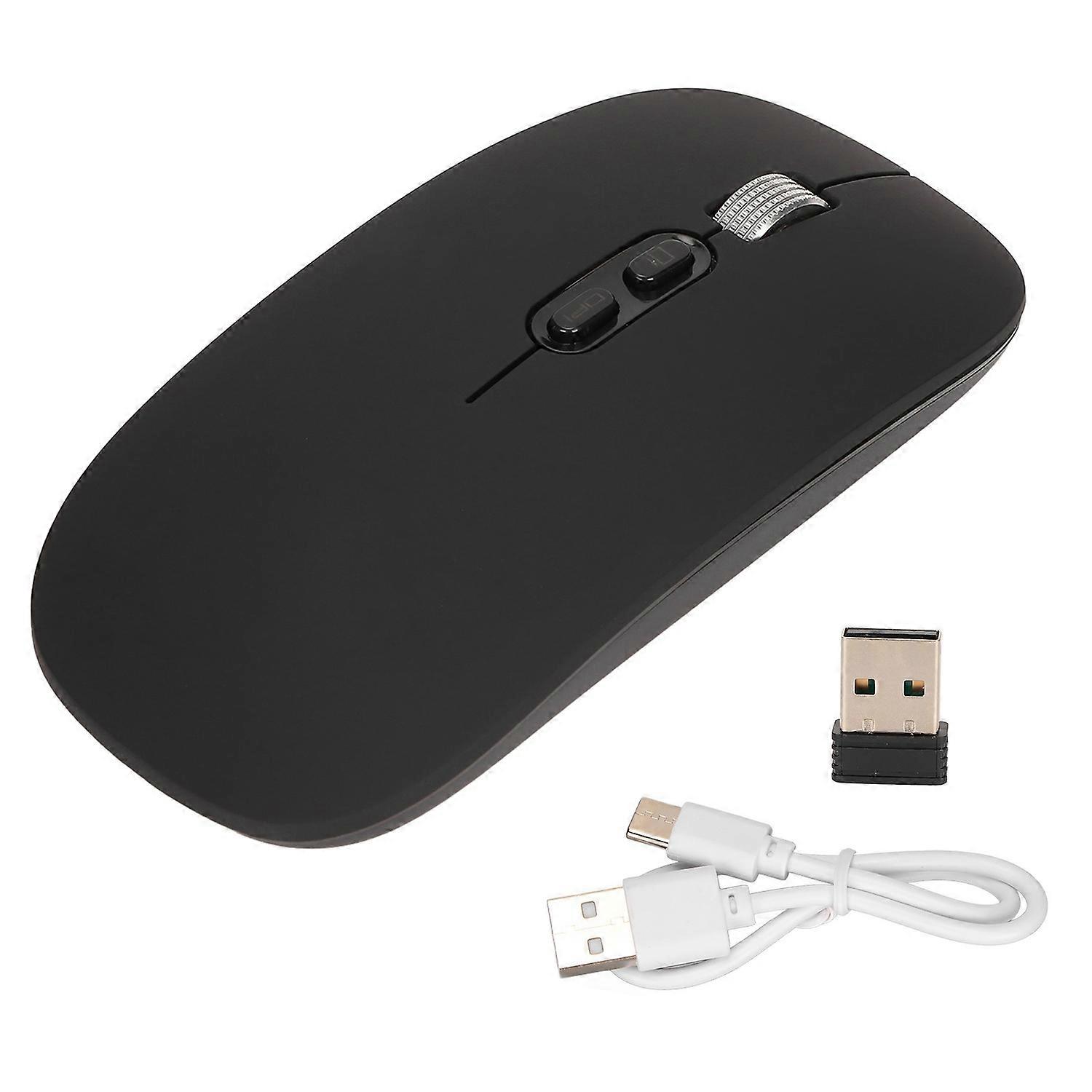 Wireless Mouse 2.4G Stylish Slim Smart Three Speed DPI Rechargeable RGB Gaming Office MouseDual Mode