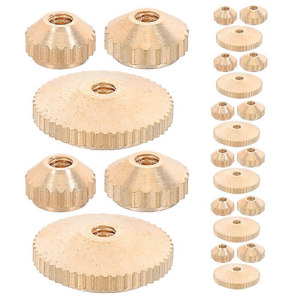 24pcs Clock Parts Replacement Nuts: Quartz Clock Movement Hardware Kit - Practical Metal Nuts For Movement Repair & Maintaining