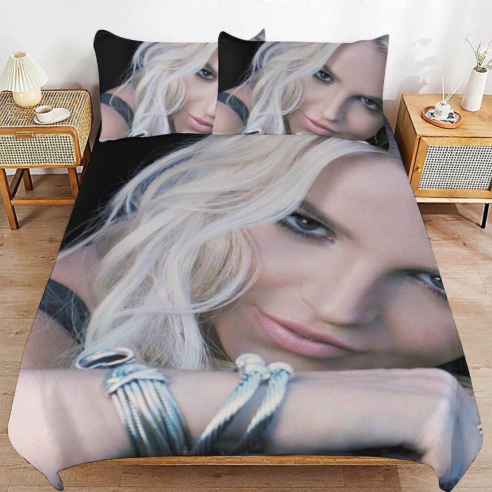 w394 Britney Spears Durable Thread Count Secure Zipper Ultra Comfort Texture Duvet Cover Sets Bedding Solution n394