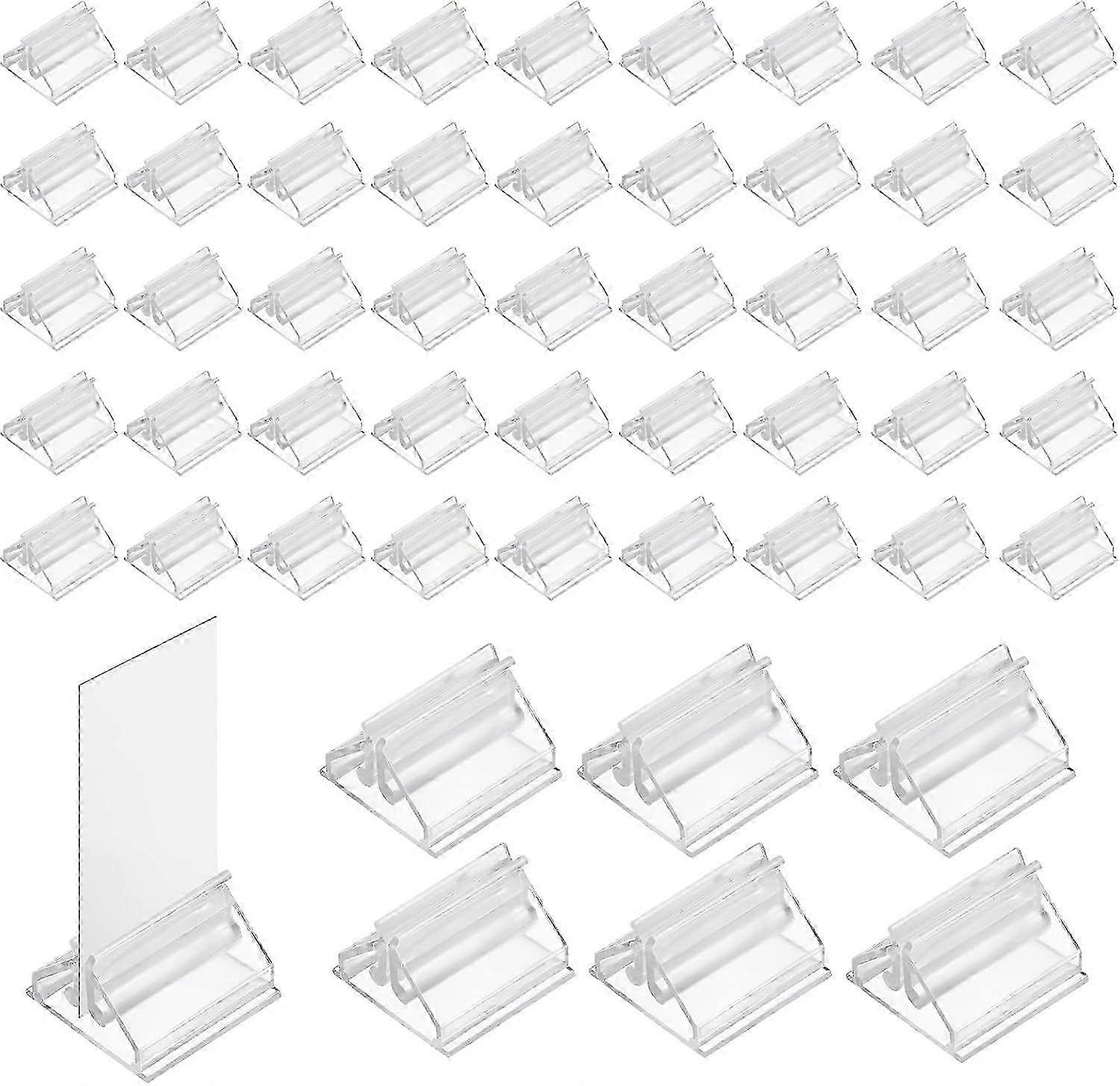 48PCS Plastis Card Stands Clear Game Card Stands Display, Game Piece Holders p
