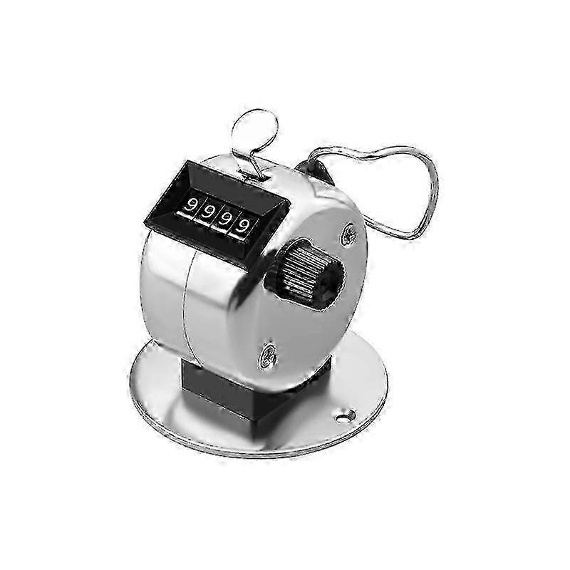Hand counter, mechanical counter, metal counter clicker counter, 4-digit counter for people counter, golf, row counter knitting
