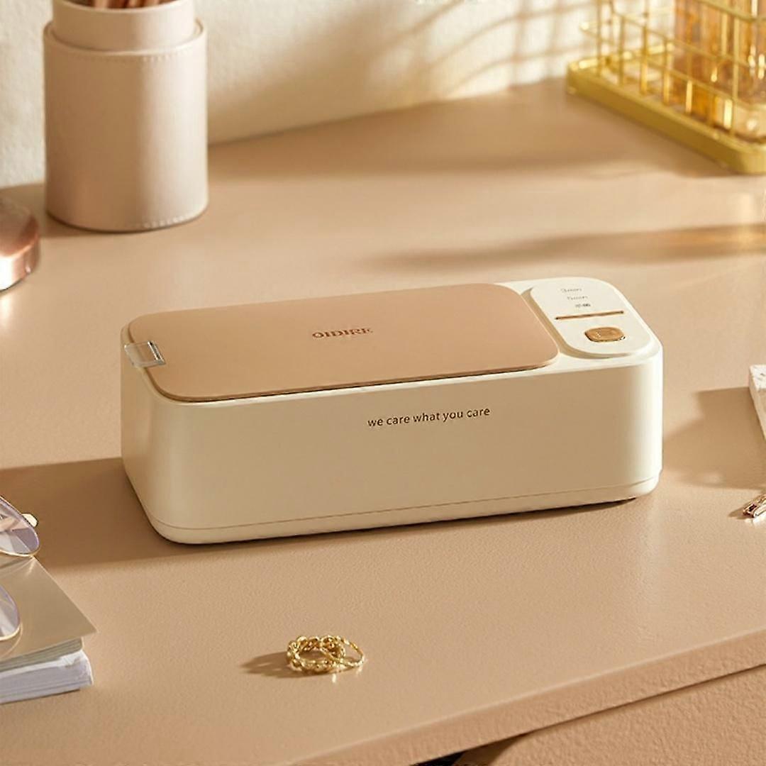 Ultrasonic Cleaner Machine Portable Automatic Cleaning Jewelry Eyeglasses Makeup Brushes Braces High-Frequency Cleaning Timing Ultrasonic Cleaning