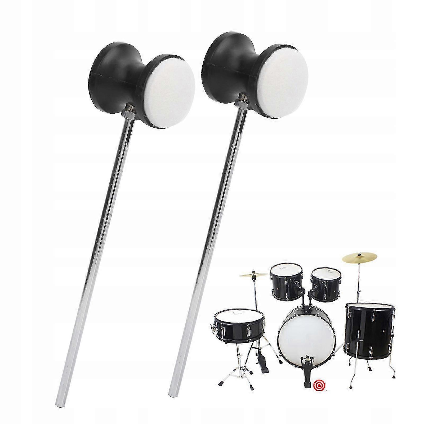 2 Pcs Pedal Drum Flatcher Felt For Kit Drum