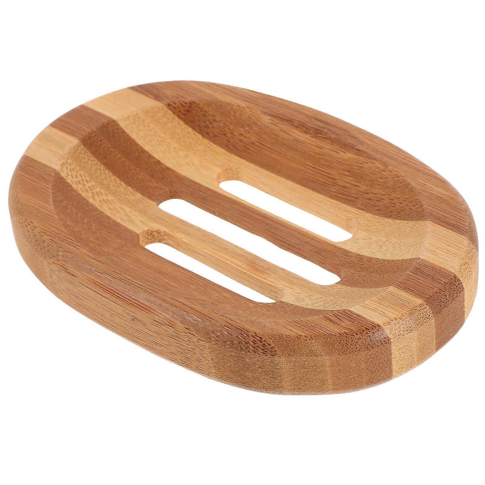Zebra Pattern Wooden Soap Dish for Shower with Material