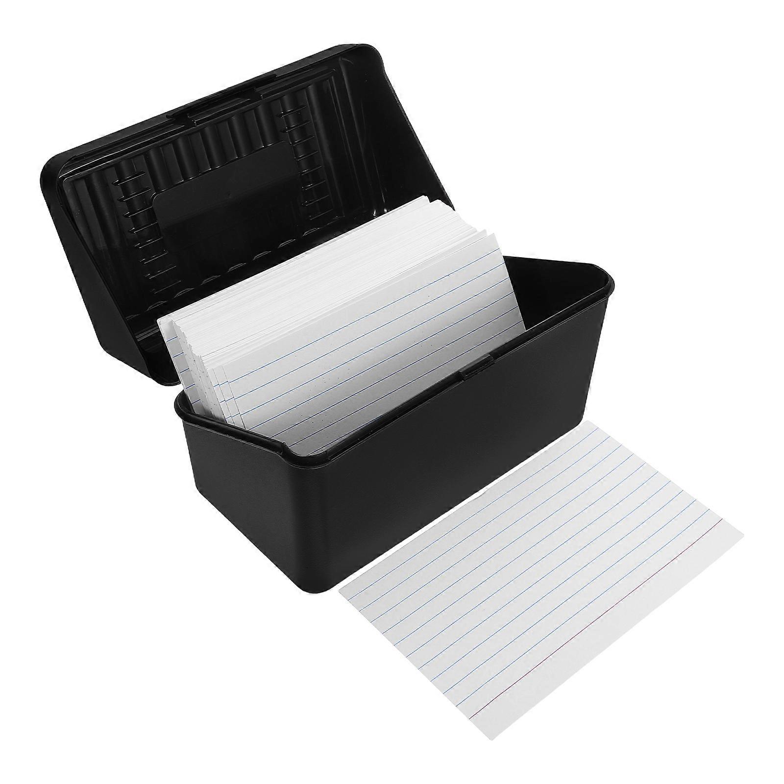 Index Card Holder Box for Office School 1Set Multifunctional Storage Box