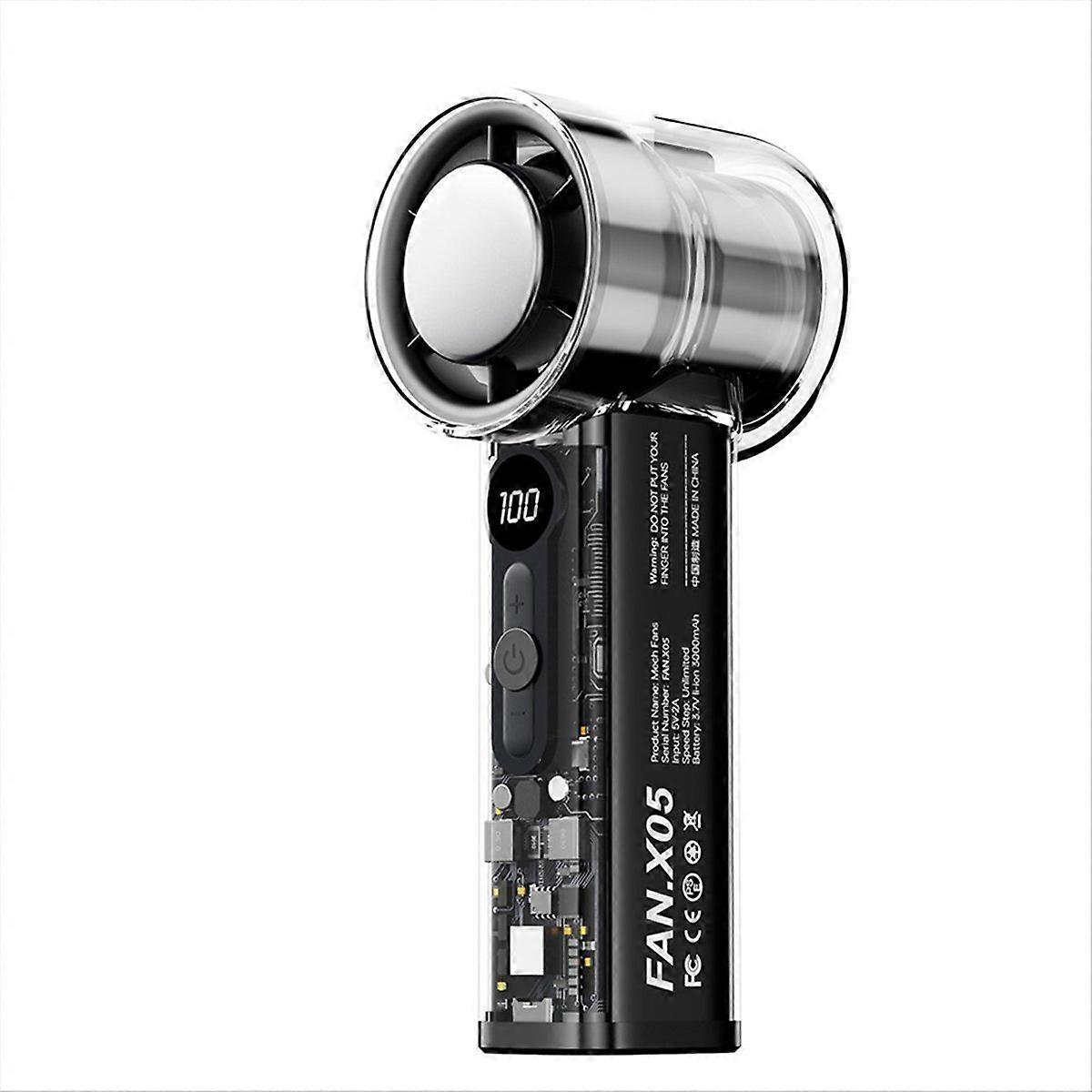 Mini Turbo Fan AI High Speed Handheld Cooling Fan A