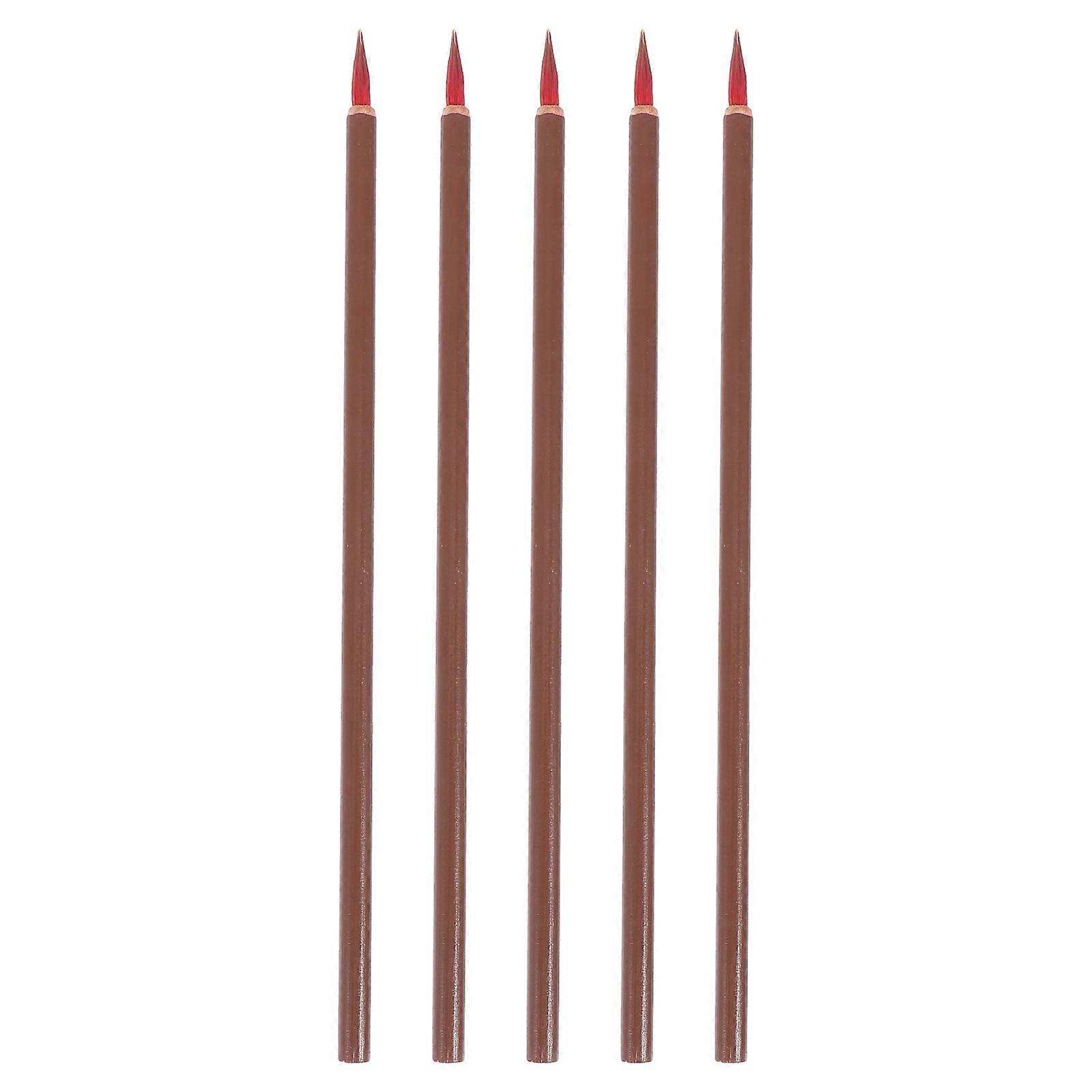 5Pcs Painting Calligraphy Practice Brush Pens Calligraphy Training Students Brushes