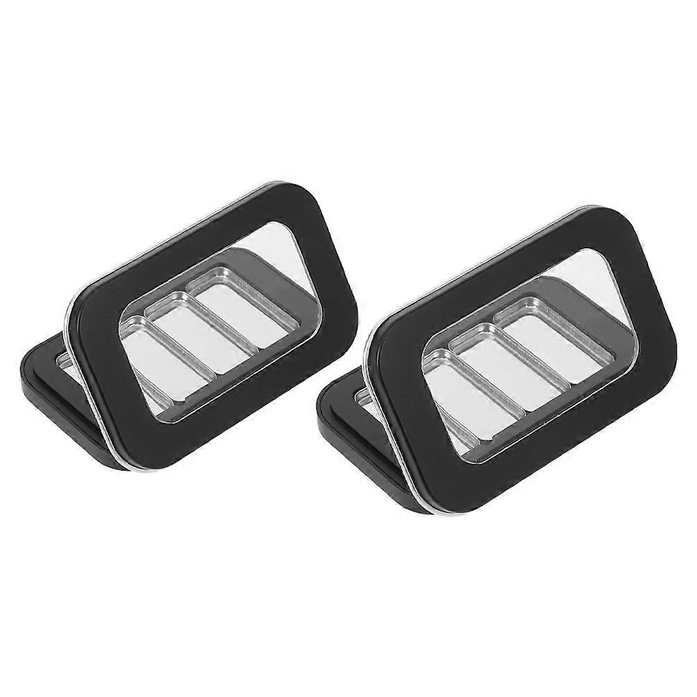 Empty Magnetic Makeup Tray Eyeshadow Box for Storage 6Pcs Black