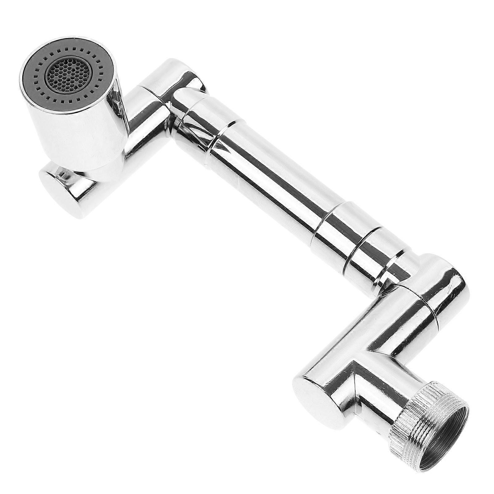 Faucet Extender Sink Faucet Aerator Swivel Extension Device 1Set Silver