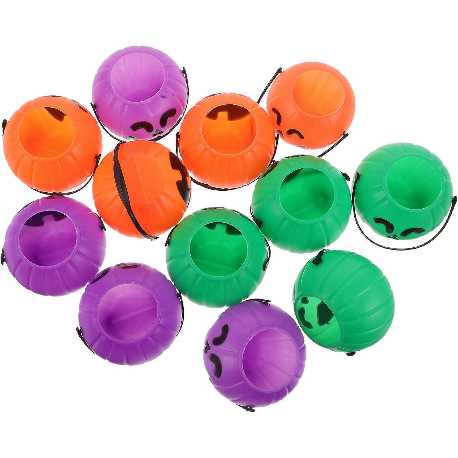 Pumpkin Candy Holder for Storage 12Pcs Halloween Witch Cauldron Candy Container
