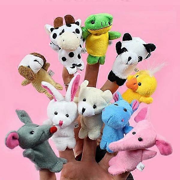 10-Pack Finger Puppet / Doll - Various Figures multicolor