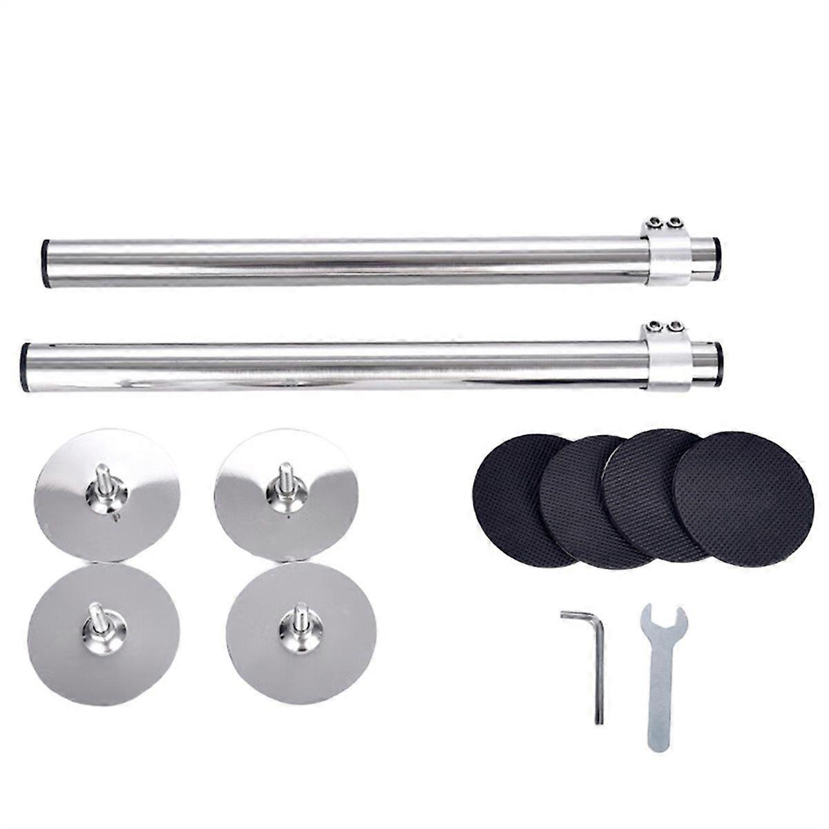 Punch-Free Kitchen Sink Vertical Support Frame Fixed Crossbar Support Rod Adjustable Pool Vegetable