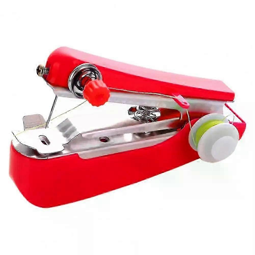 1 Set Mini Sewing Machine Fast Stitch Labor-saving Fabric Clothes Sewing Tools Quick Stitching Supplies