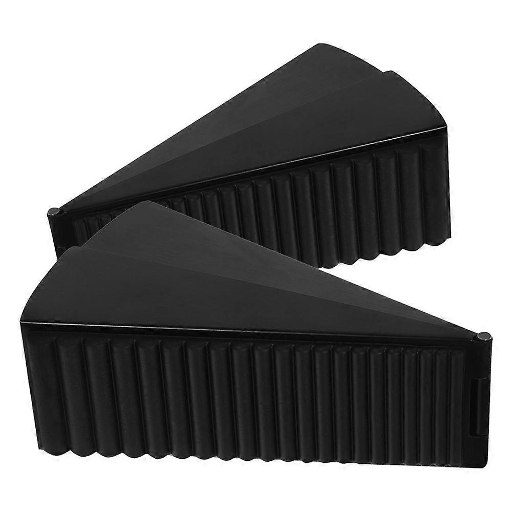 304 Spring Black Door Stopper 2Pcs Crafted For Home Use Featuring Anti-Theft Functionality And Elegant Style