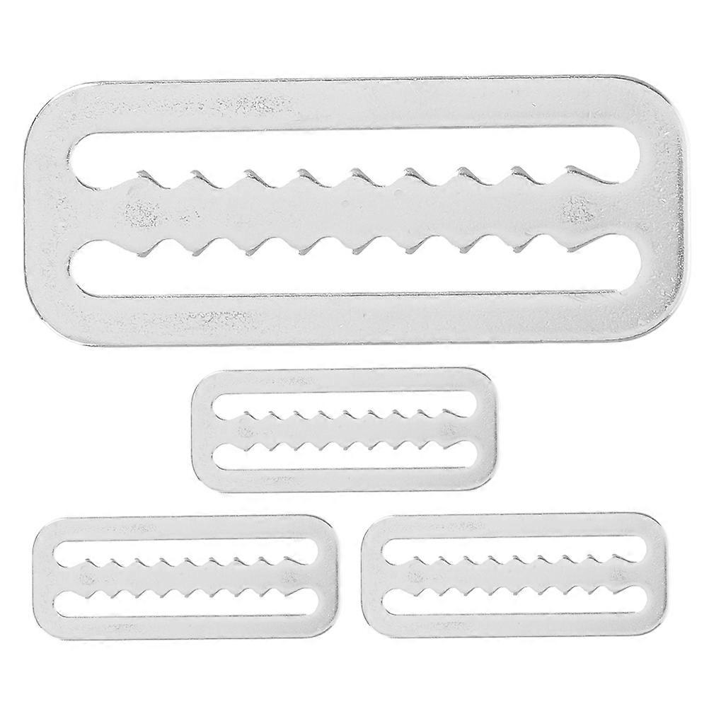 Silver 4Pcs Stainless Weight Belt Buckle for Diving