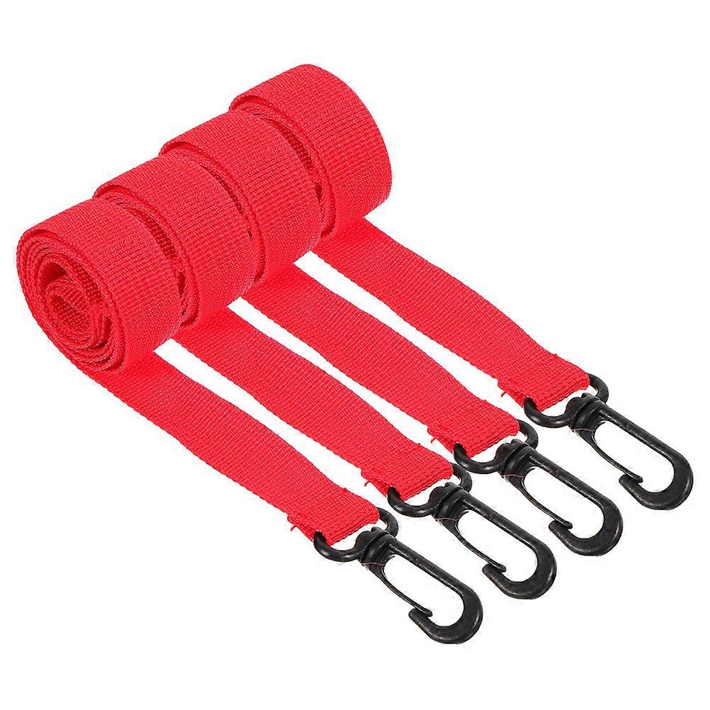 Kids Leash Walking Rope with Hooks for Outdoor Use 4Pcs Red Set