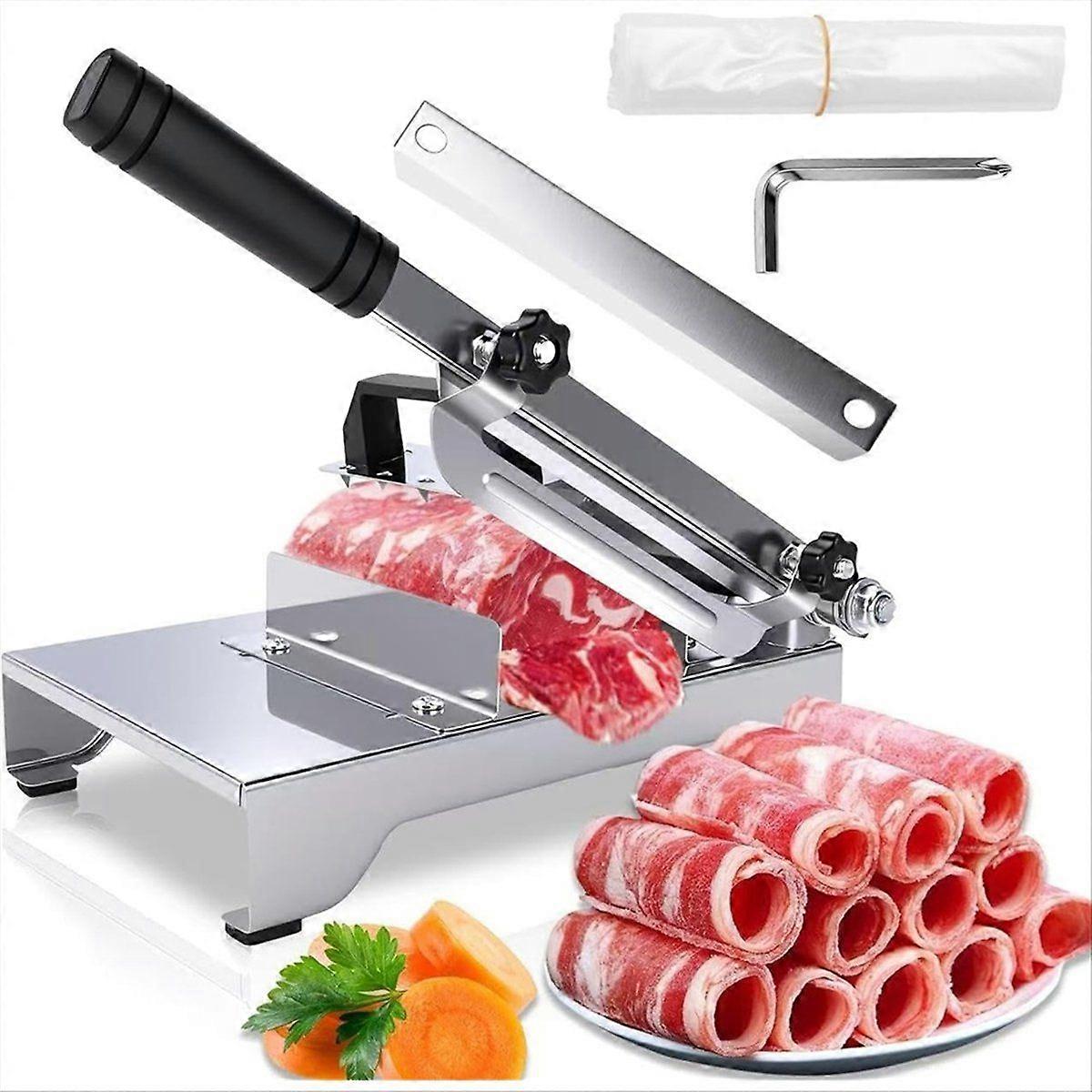 Manual FrozenMeat Slicer, Adjustable Thickness Meat Slicer, Upgraded Meat Cleavers for Beef Mutton R