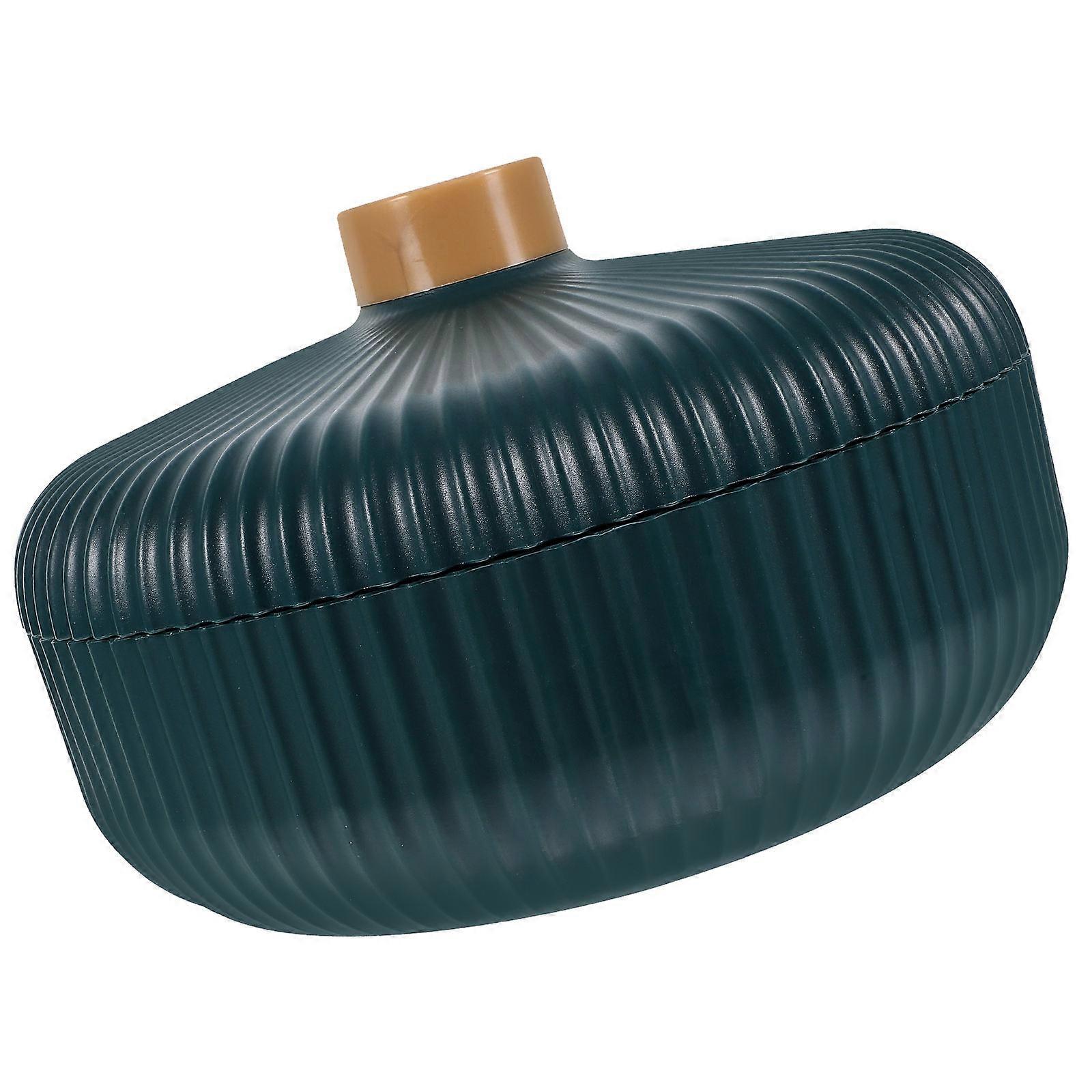 Snack Storage Box Lidded Candy Container for Women Use 3-Compartment Fruit Box