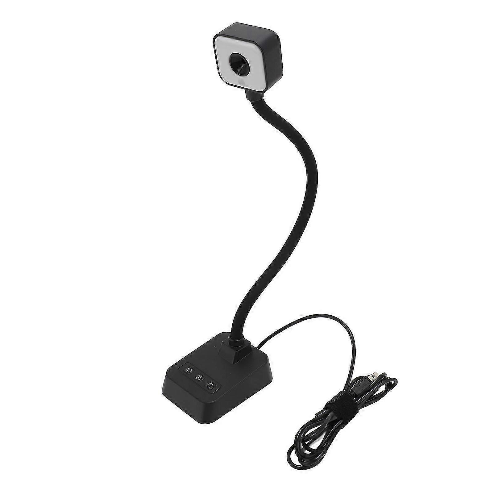 25-26 13MP Ultra HD USB Document Camera Built In Microphone Wide Angle Flexible Adjustable Auto Focus LED Webcam Document Camera
