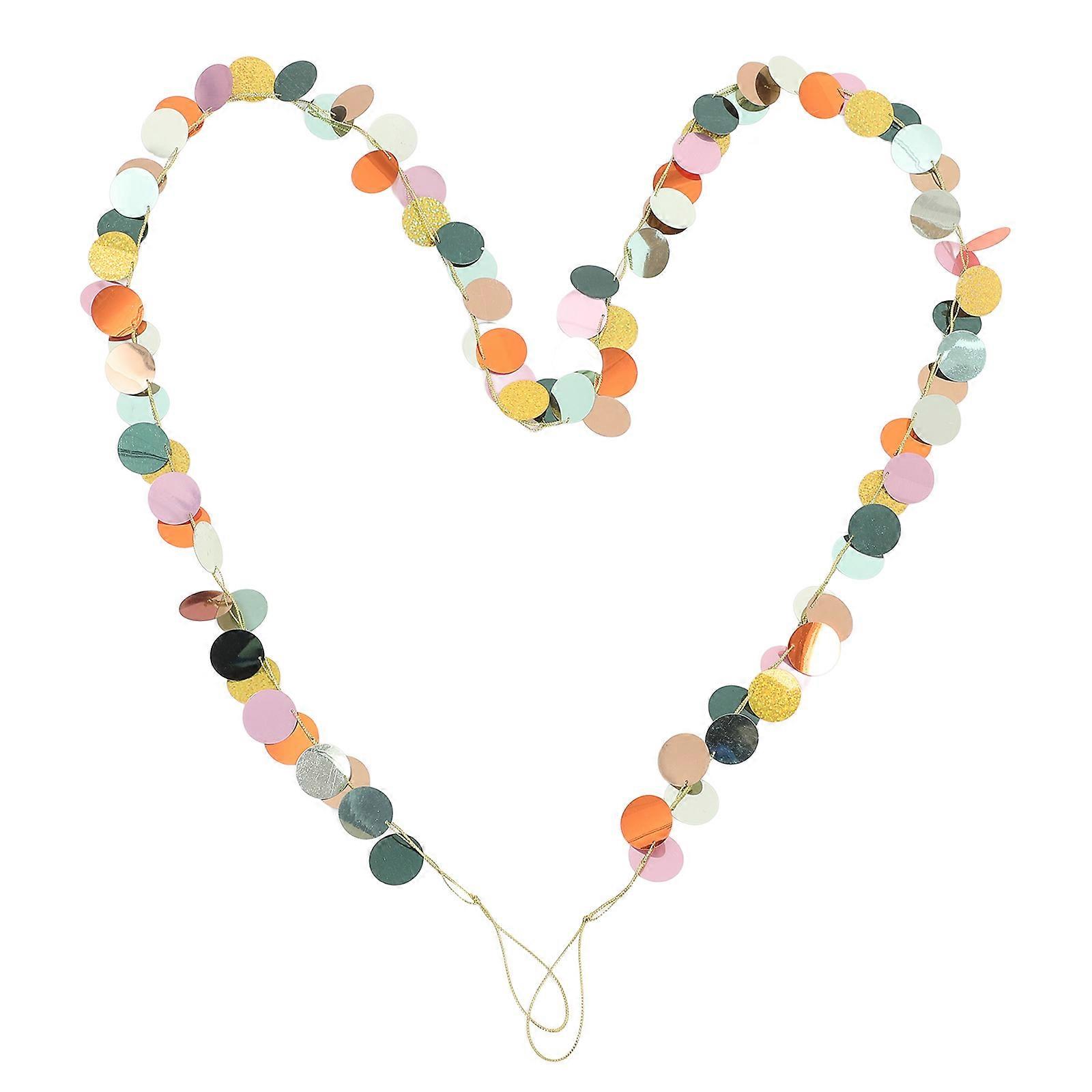 Hanging Round Bunting Wedding Room Decoration 2Pcs