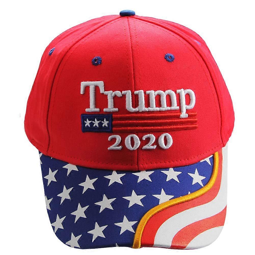 Hat Keep America  Adjustable Baseball Cap with Temporary Face Tattoo Red