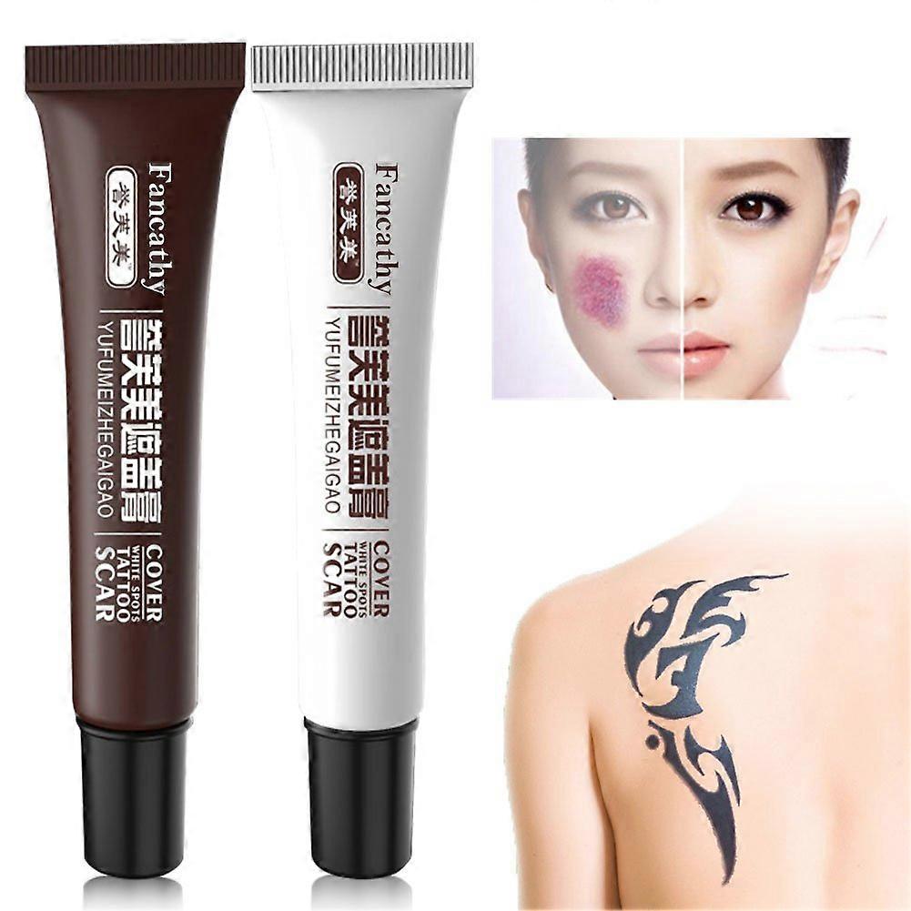Tattoo Concealer Set 2pcs - Waterproof Full Coverage Formula for Scars and Birthmarks