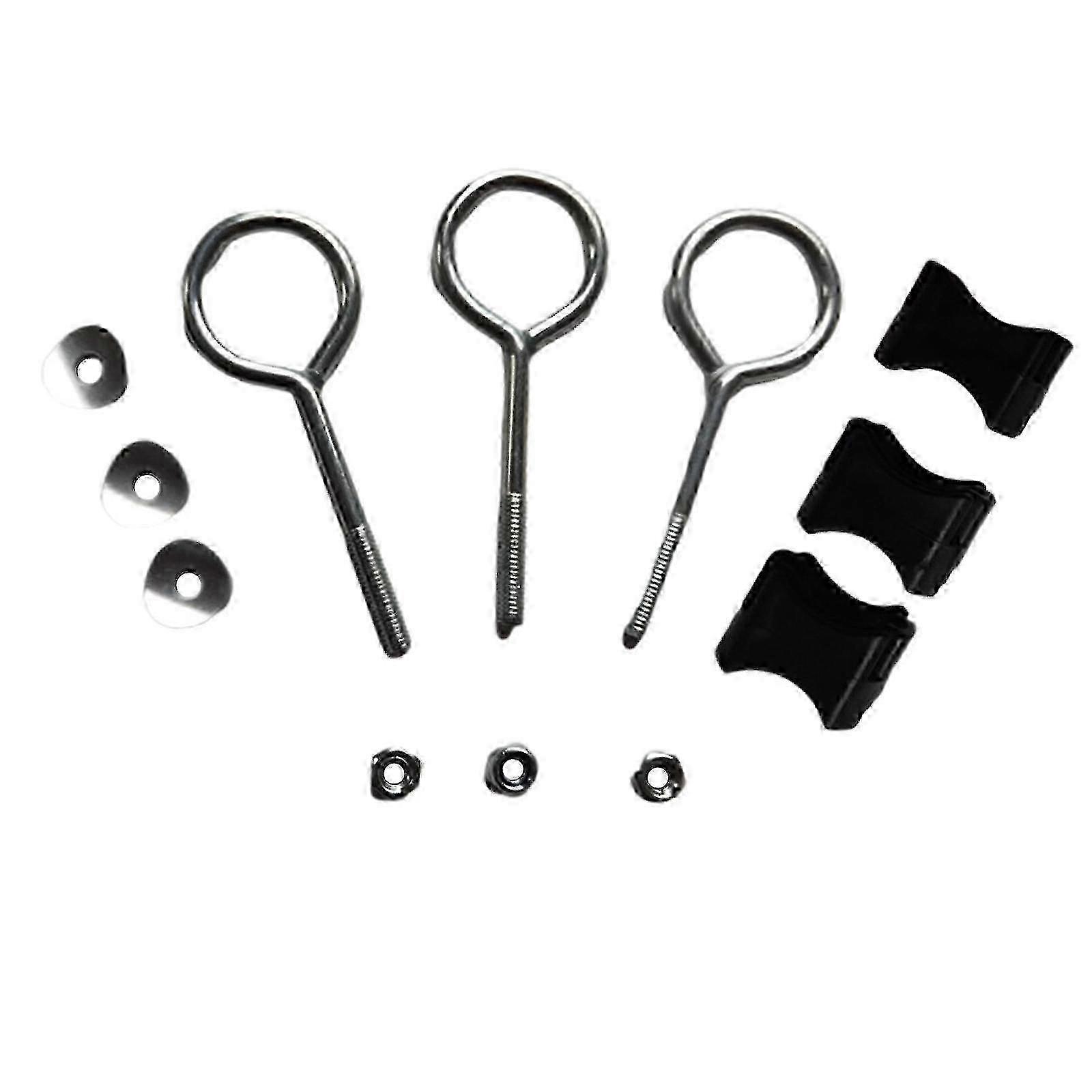 Galvanized Steel Trampoline Stability Screws - 12 Pack